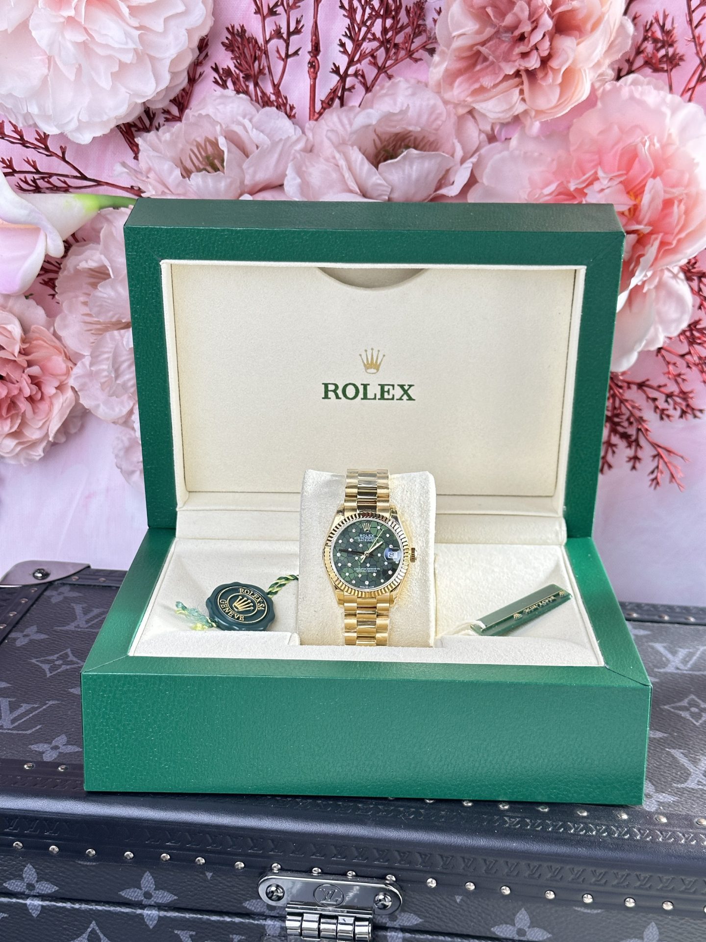 Rolex Super Clone DateJust 278288 Olive Flower Pattern Dial 31mm - Image 4