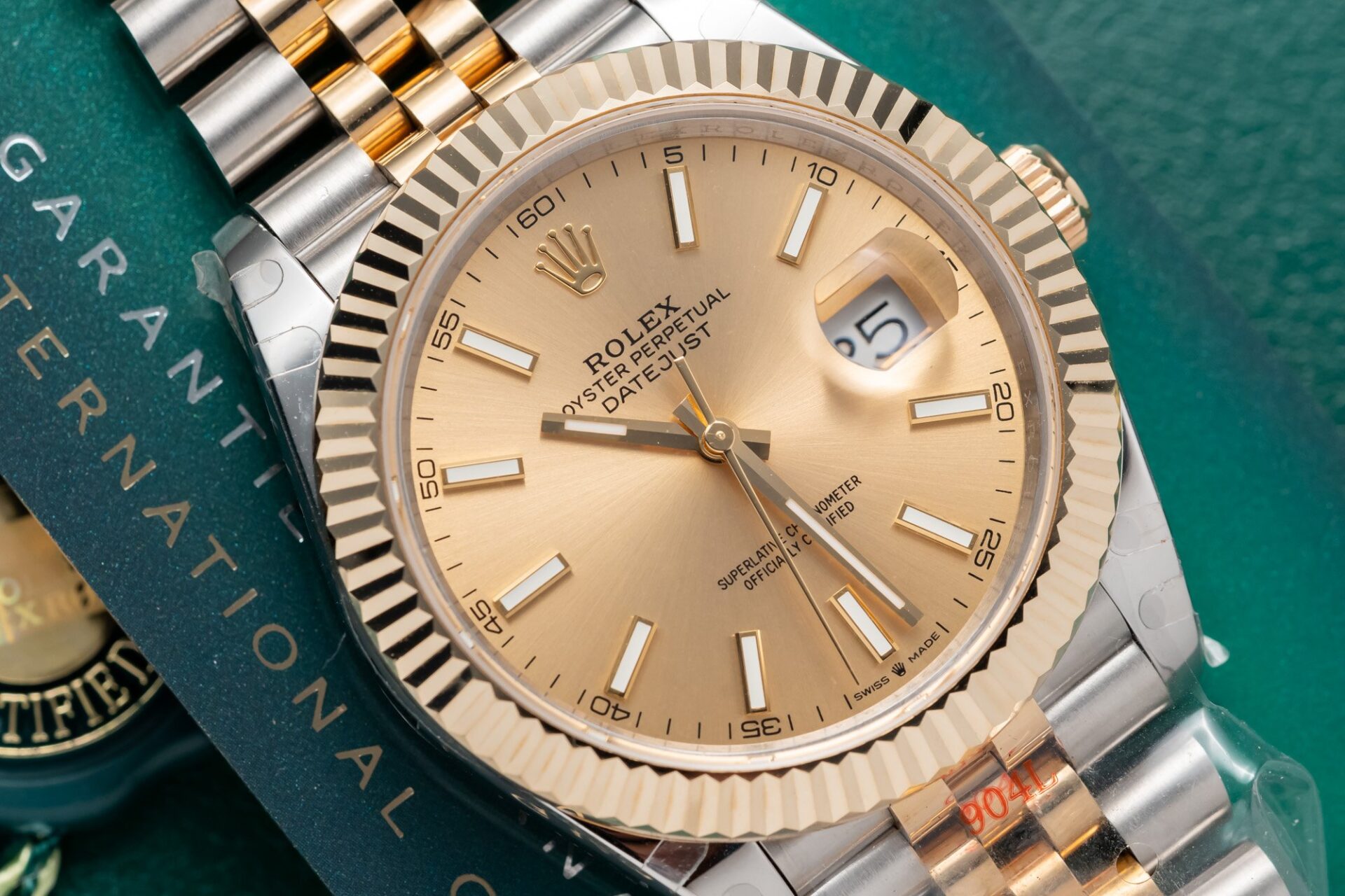 Rolex DateJust Super Clone Watch Jubilee Strap Gold Wrapped GM Factory 41mm - Image 3
