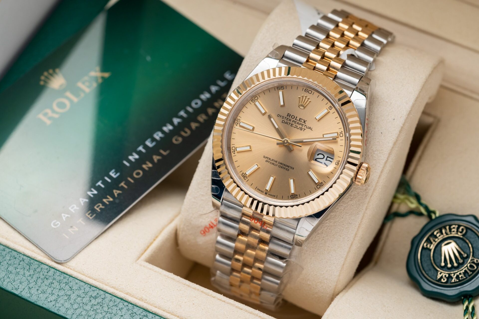 Rolex DateJust Super Clone Watch Jubilee Strap Gold Wrapped GM Factory 41mm