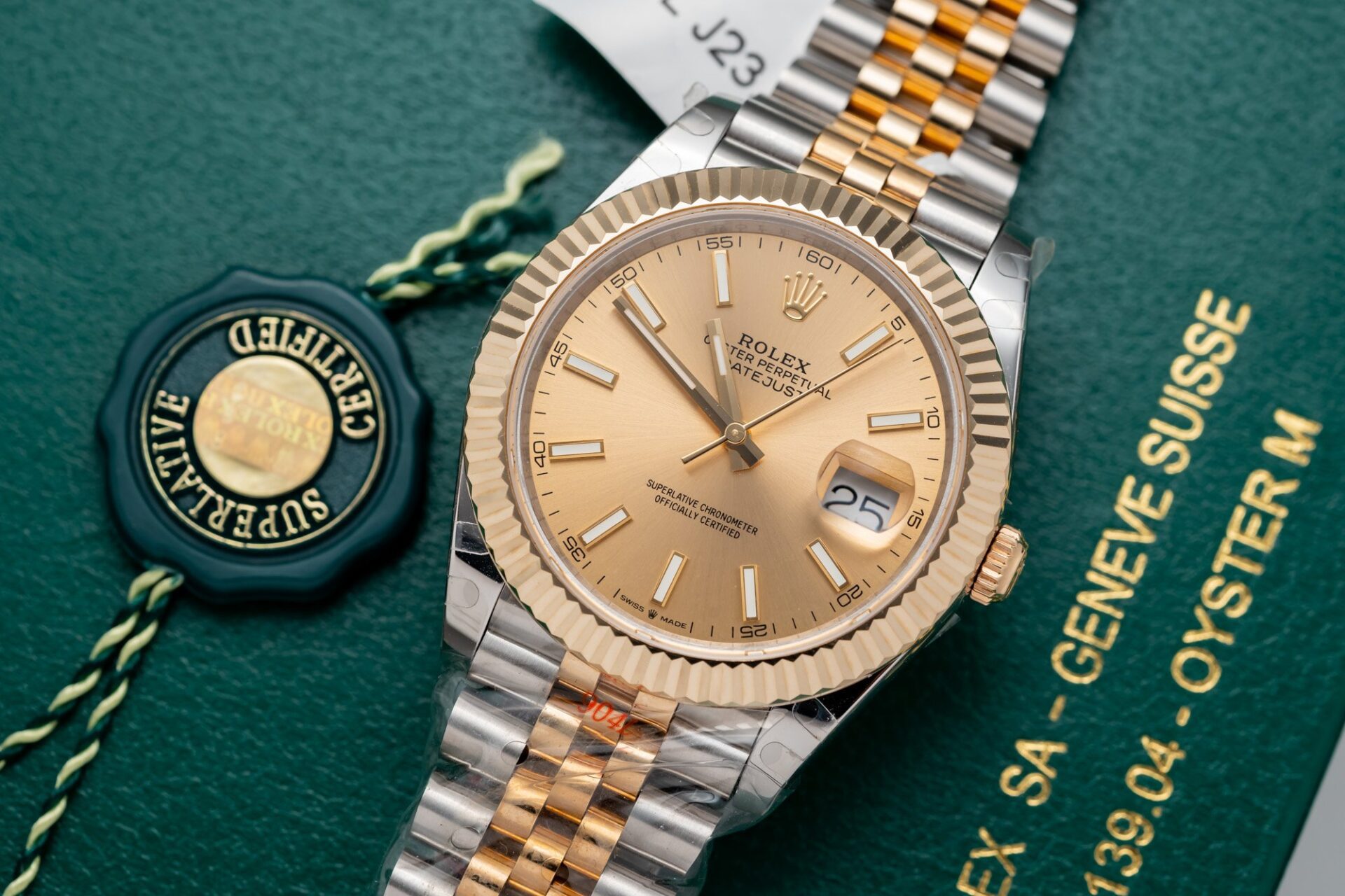 Rolex DateJust Super Clone Watch Jubilee Strap Gold Wrapped GM Factory 41mm - Image 2