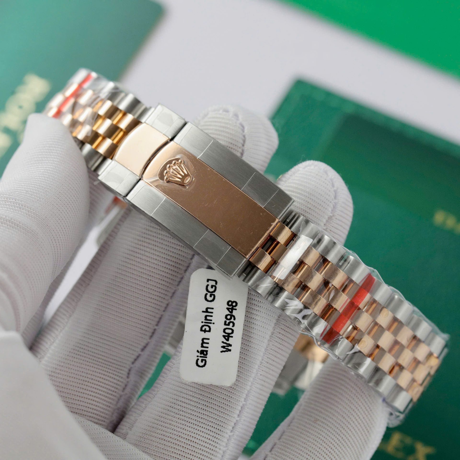 Rolex DateJust Super Clone Watch Gold Wrapped Jubilee Strap GM Factory 41mm - Image 9