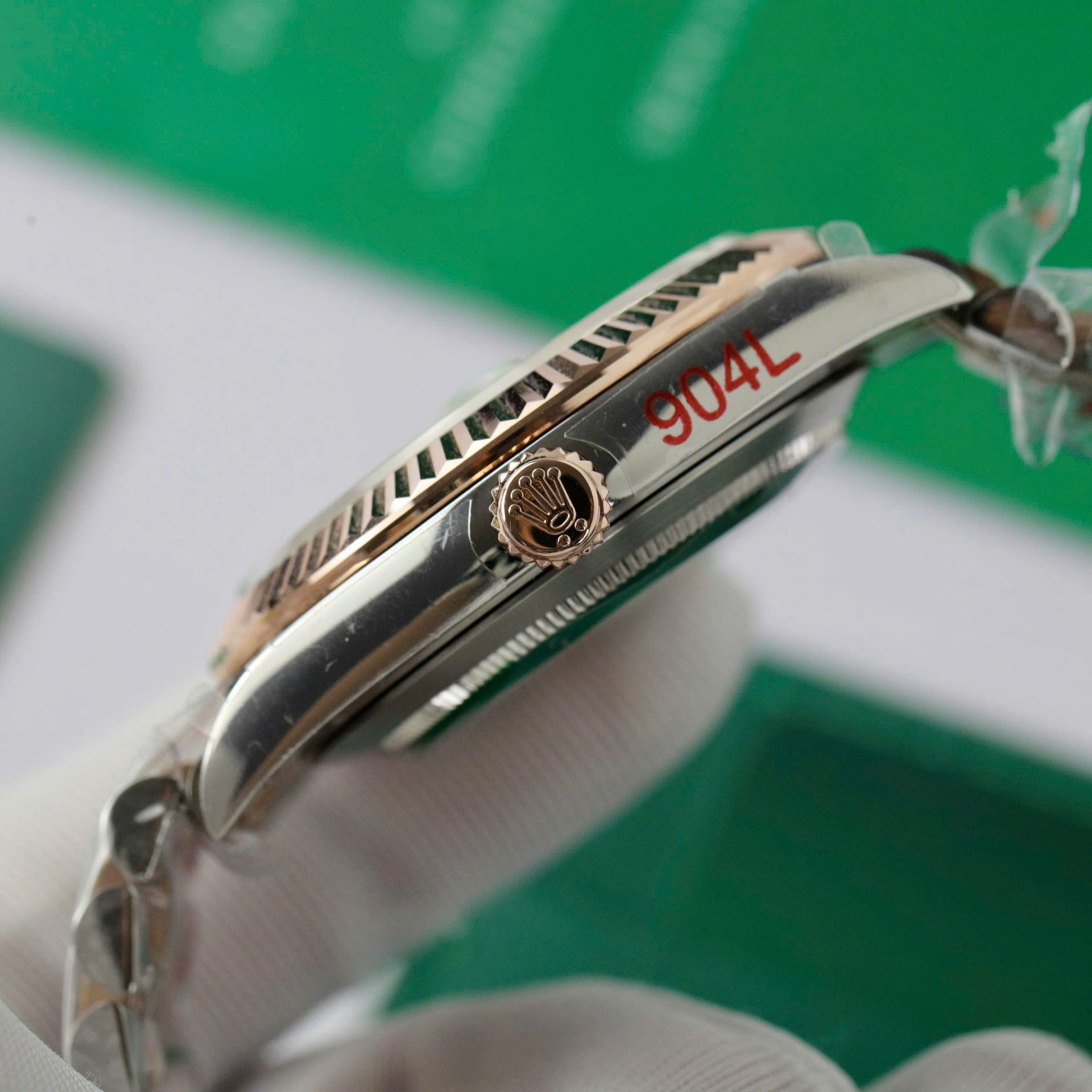 Rolex DateJust Super Clone Watch Gold Wrapped Jubilee Strap GM Factory 41mm - Image 8
