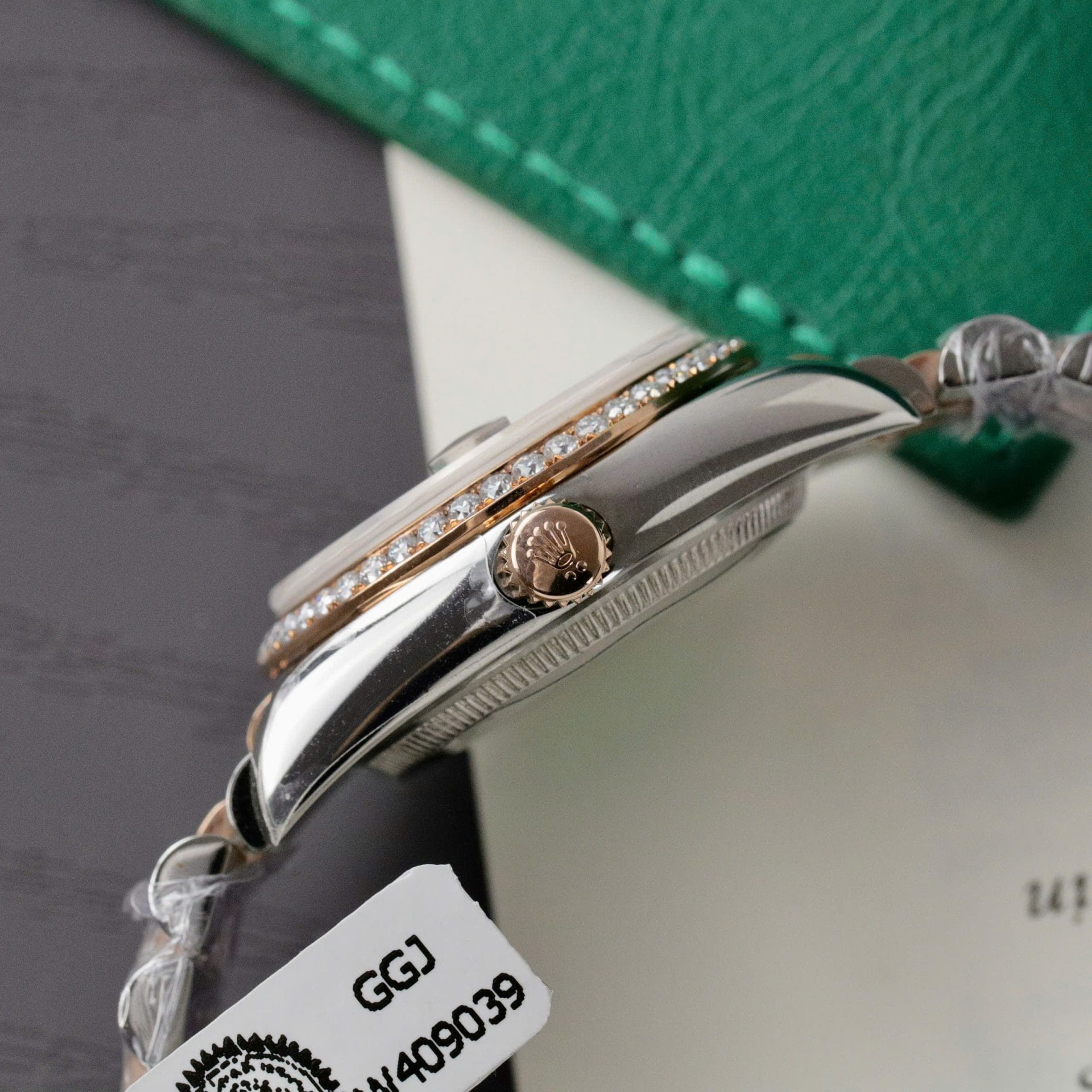 Rolex DateJust Super Clone Watch Custom Moissanite Diamonds Hong Kong 31mm - Image 9