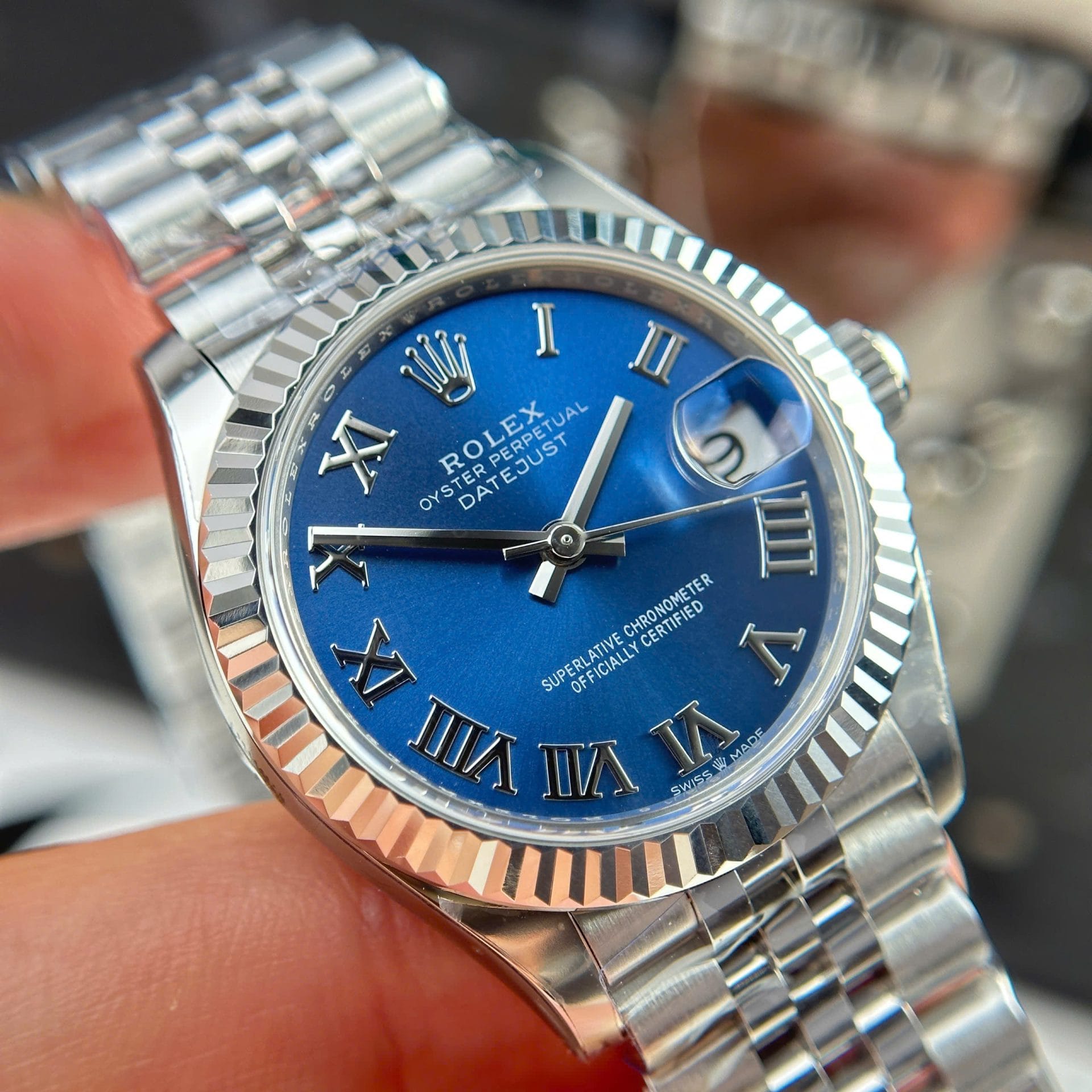 Rolex DateJust Super Clone Watches Dial Blue Jubilee Strap THB Factory 31mm - Image 5