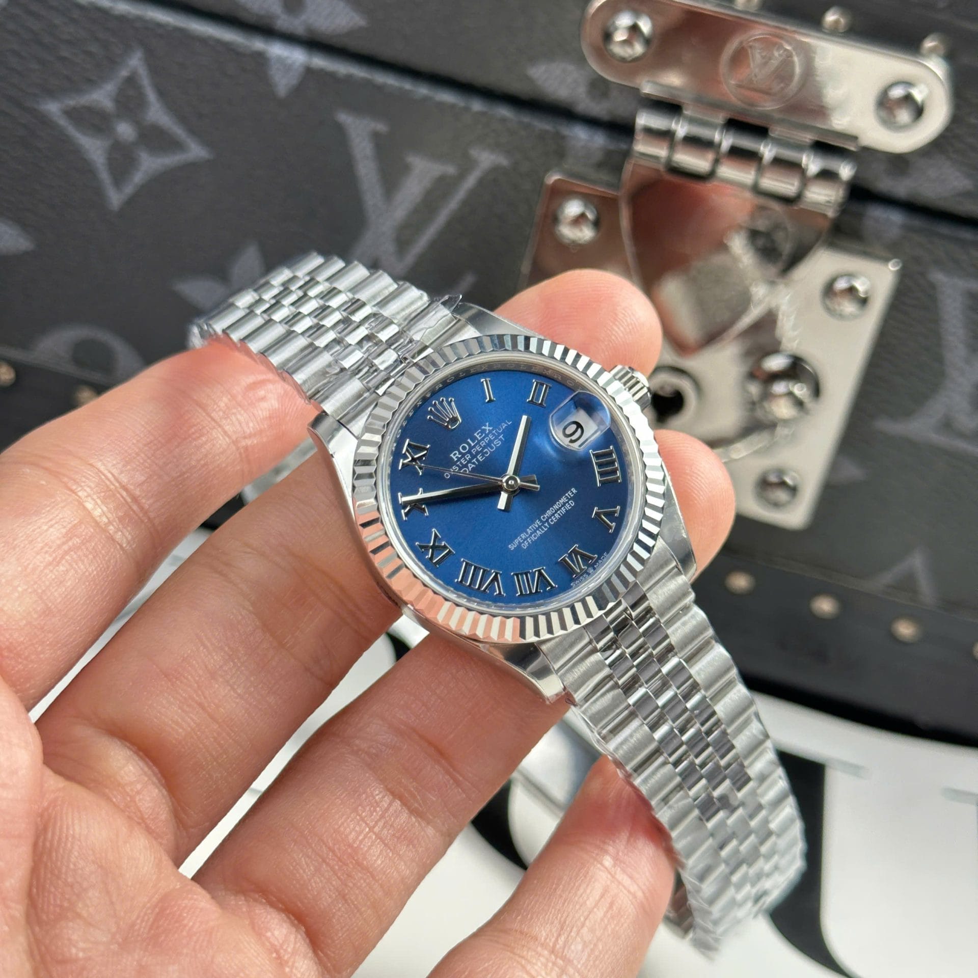 Rolex DateJust Super Clone Watches Dial Blue Jubilee Strap THB Factory 31mm - Image 3