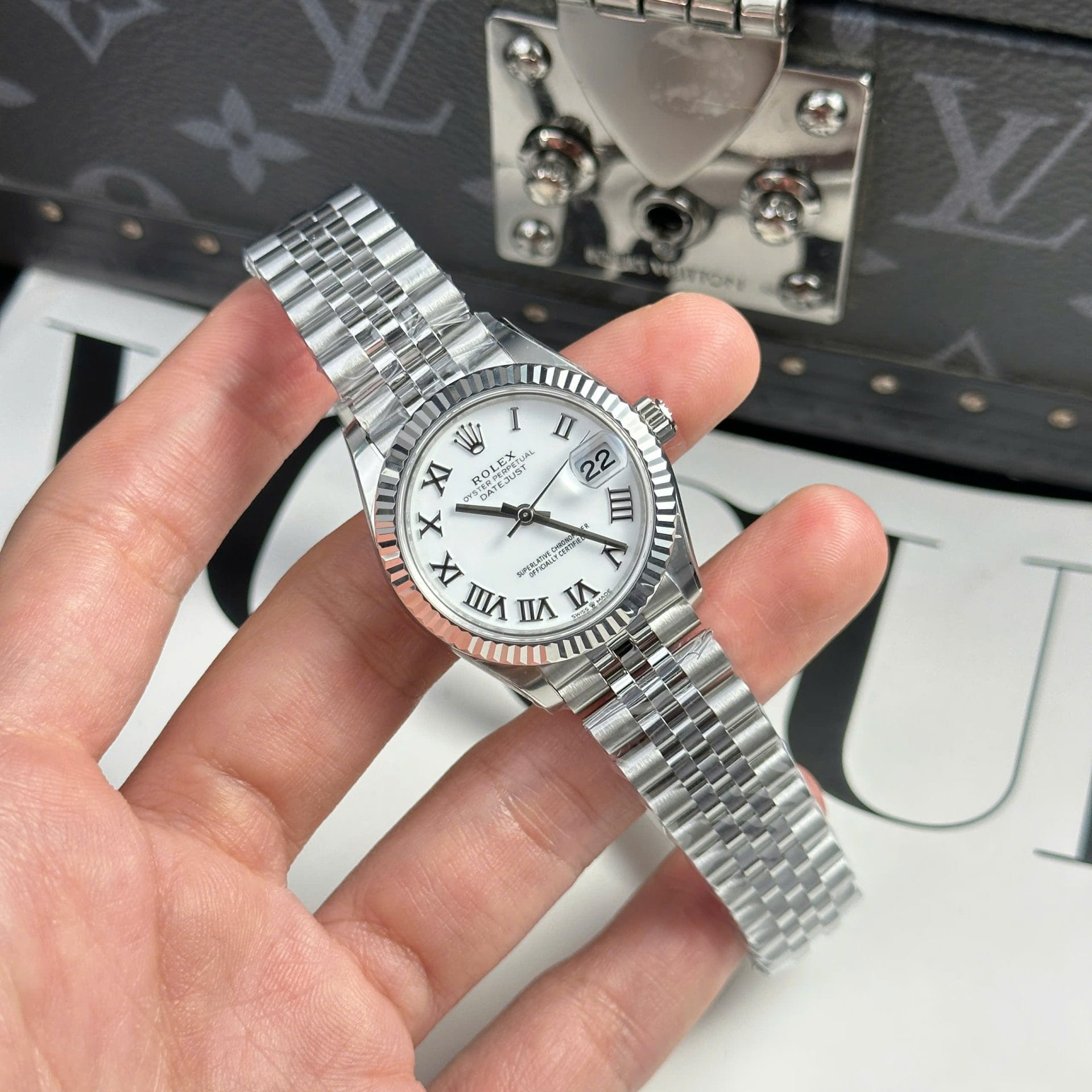 Rolex DateJust Super Clone Dial White Jubilee Strap THB Factory 31mm - Image 2