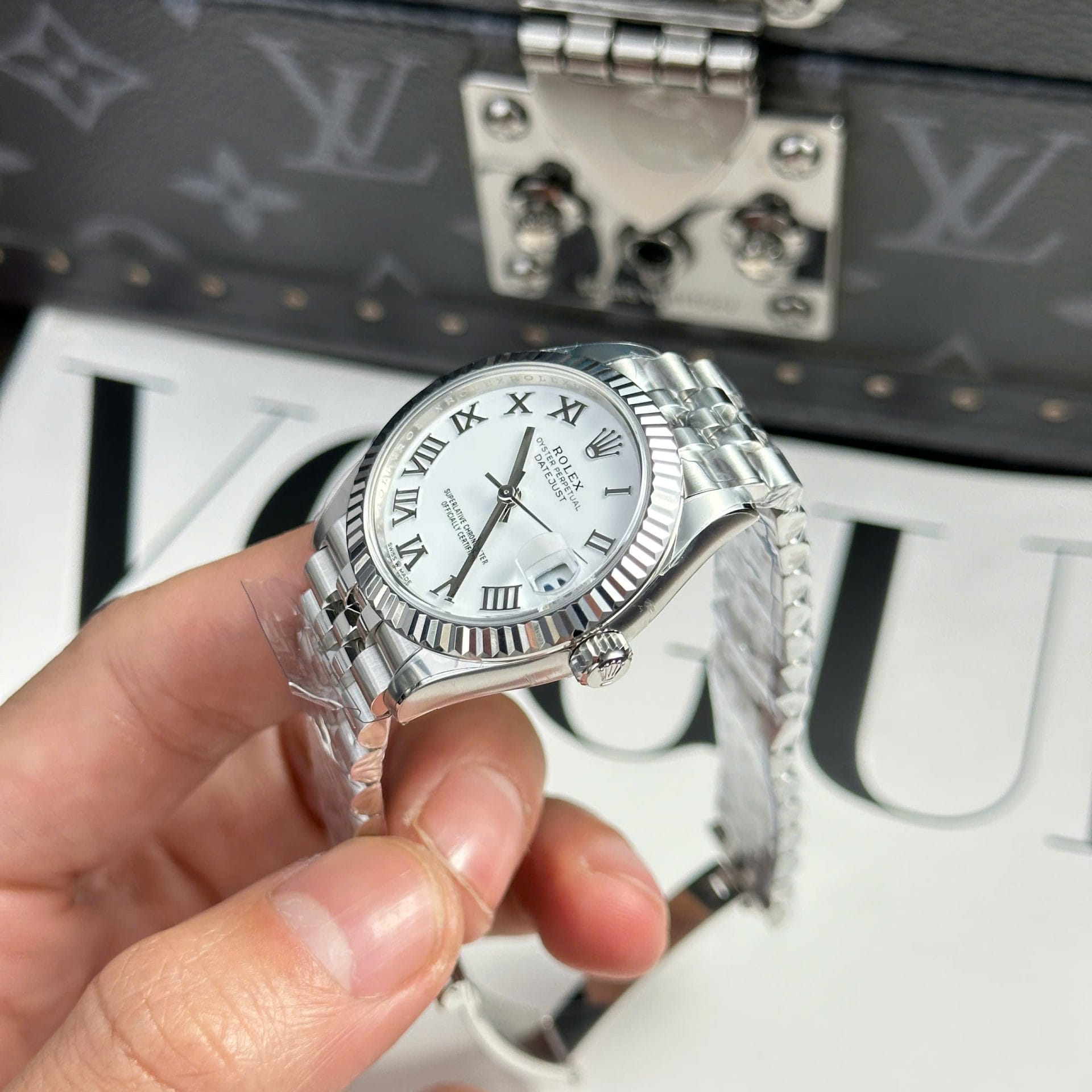 Rolex DateJust Super Clone Dial White Jubilee Strap THB Factory 31mm - Image 4