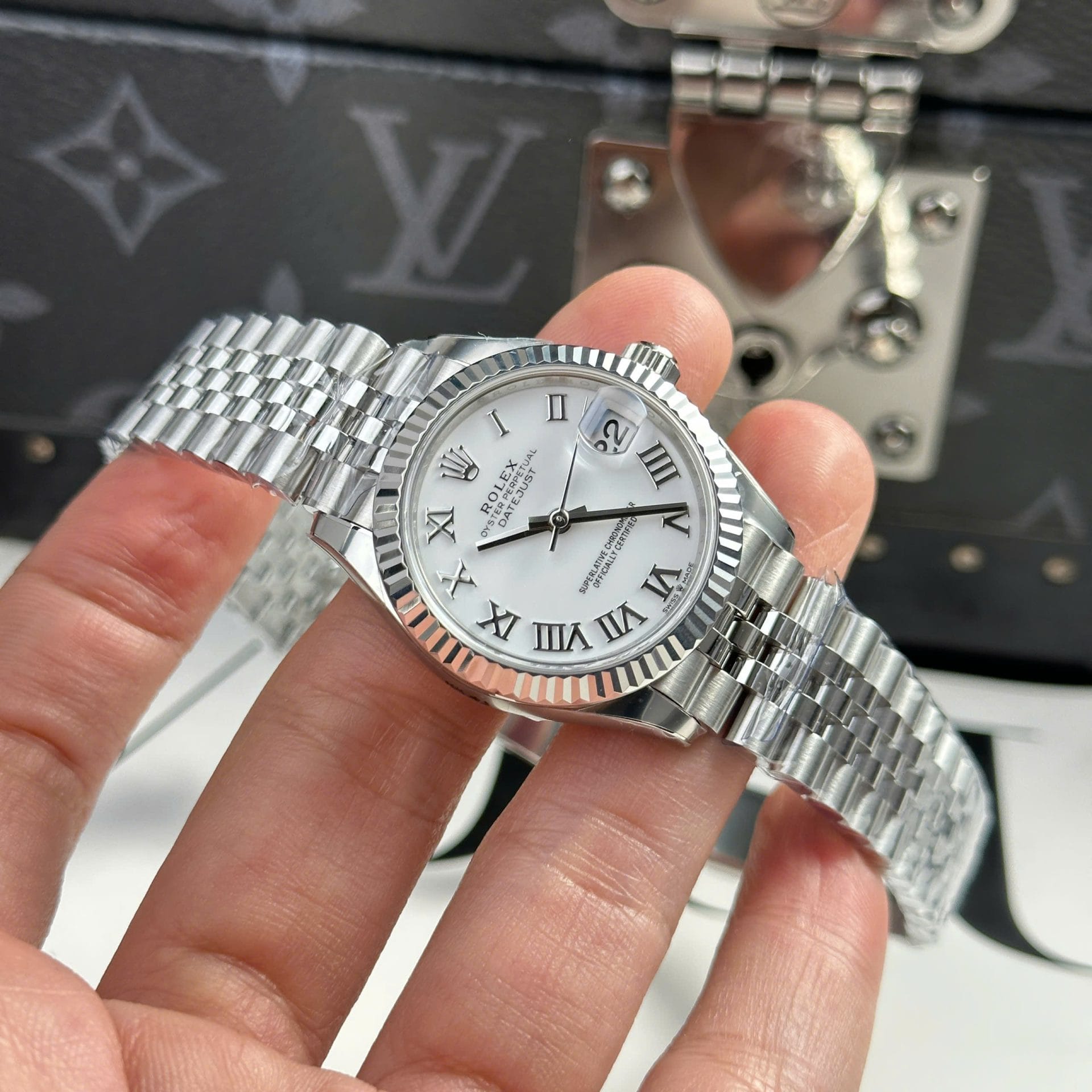 Rolex DateJust Super Clone Dial White Jubilee Strap THB Factory 31mm - Image 3