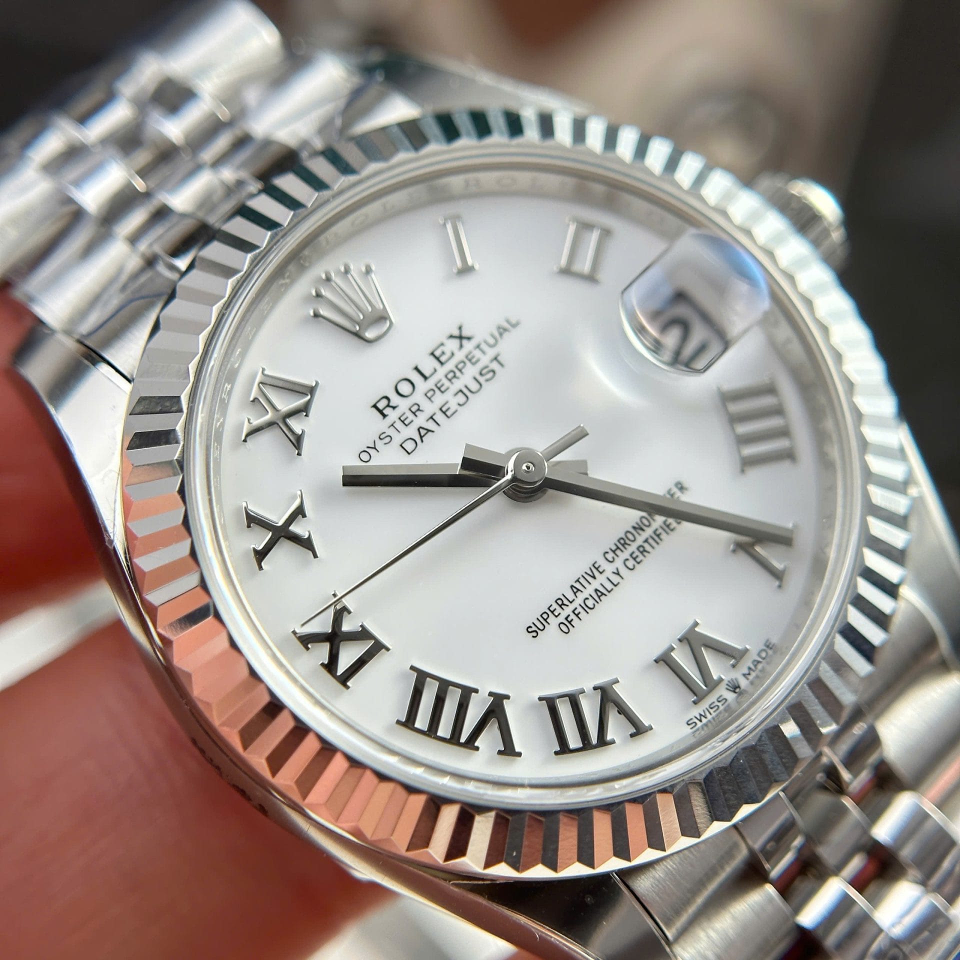Rolex DateJust Super Clone Dial White Jubilee Strap THB Factory 31mm - Image 5