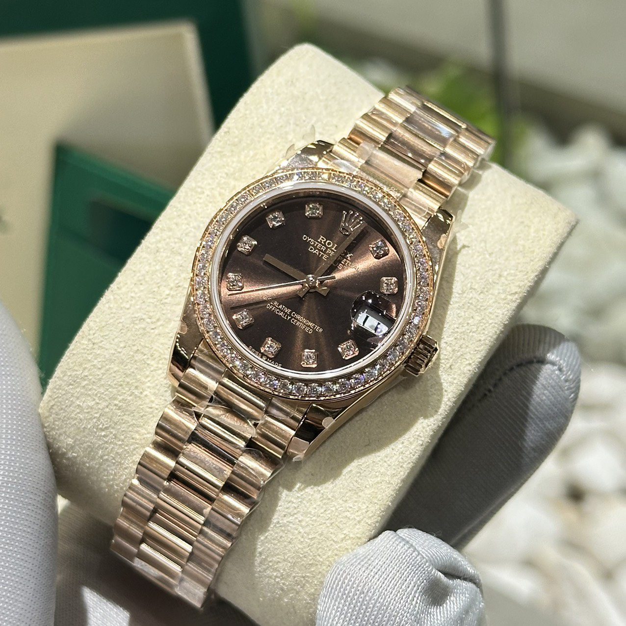 Rolex DateJust Super Clone Chocolate Dial Oyster Strap BP Factory 31mm - Image 2