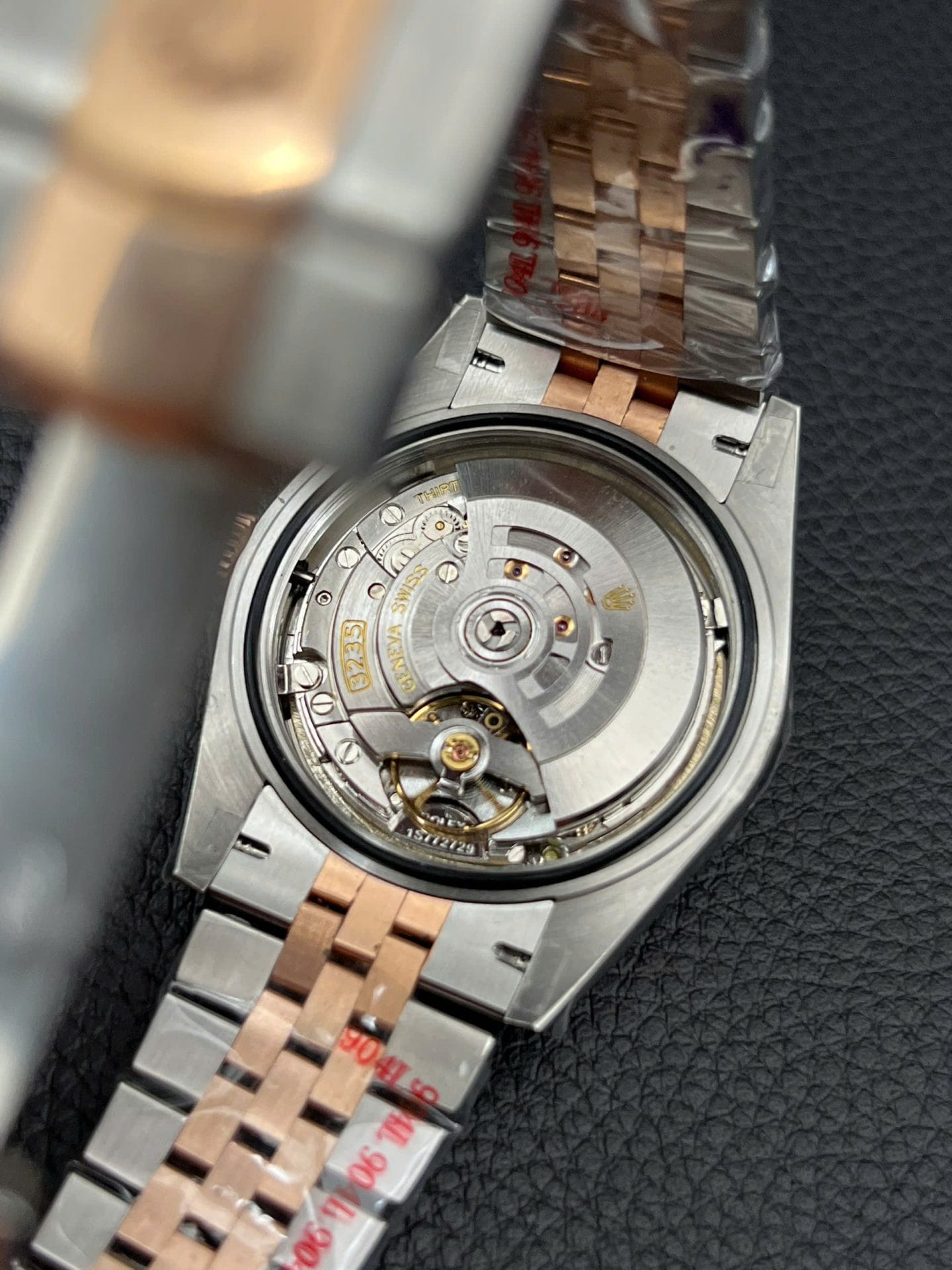 Rolex DateJust Dial Chocolate Super Clone Watch Custom Gold Wrapped GM Factory 41mm - Image 6