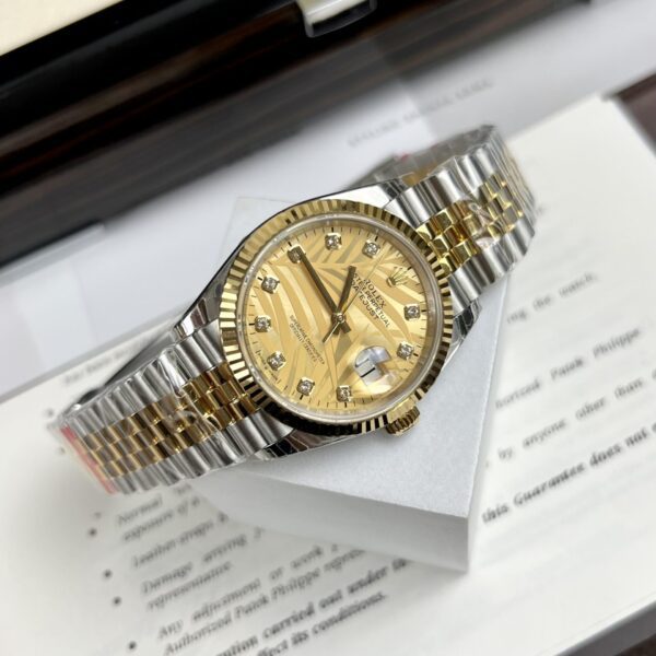 Dong Ho Rolex DateJust Mat La Co Demi Gold Fake 11 EW 36 41mm 1 scaled 1