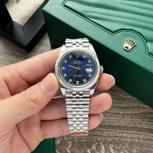 Dong Ho Rolex DateJust Mat So Xanh Blue EW Factory 36 41mm 7 1