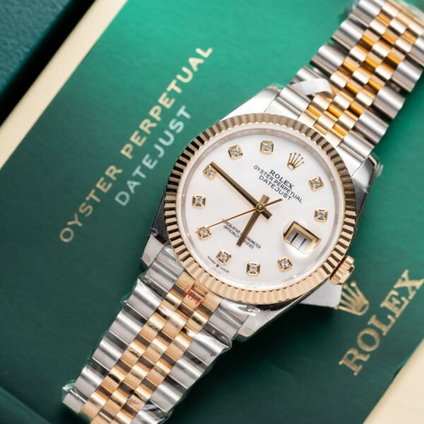 Dong Ho Rolex DateJust Mat Xa Cu Boc Vang That Nha May GM 36mm 6 1