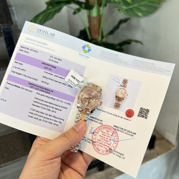 Dong Ho Rolex DateJust Nu Boc Vang Day Demi Nha May GM Tot Nhat 2 1