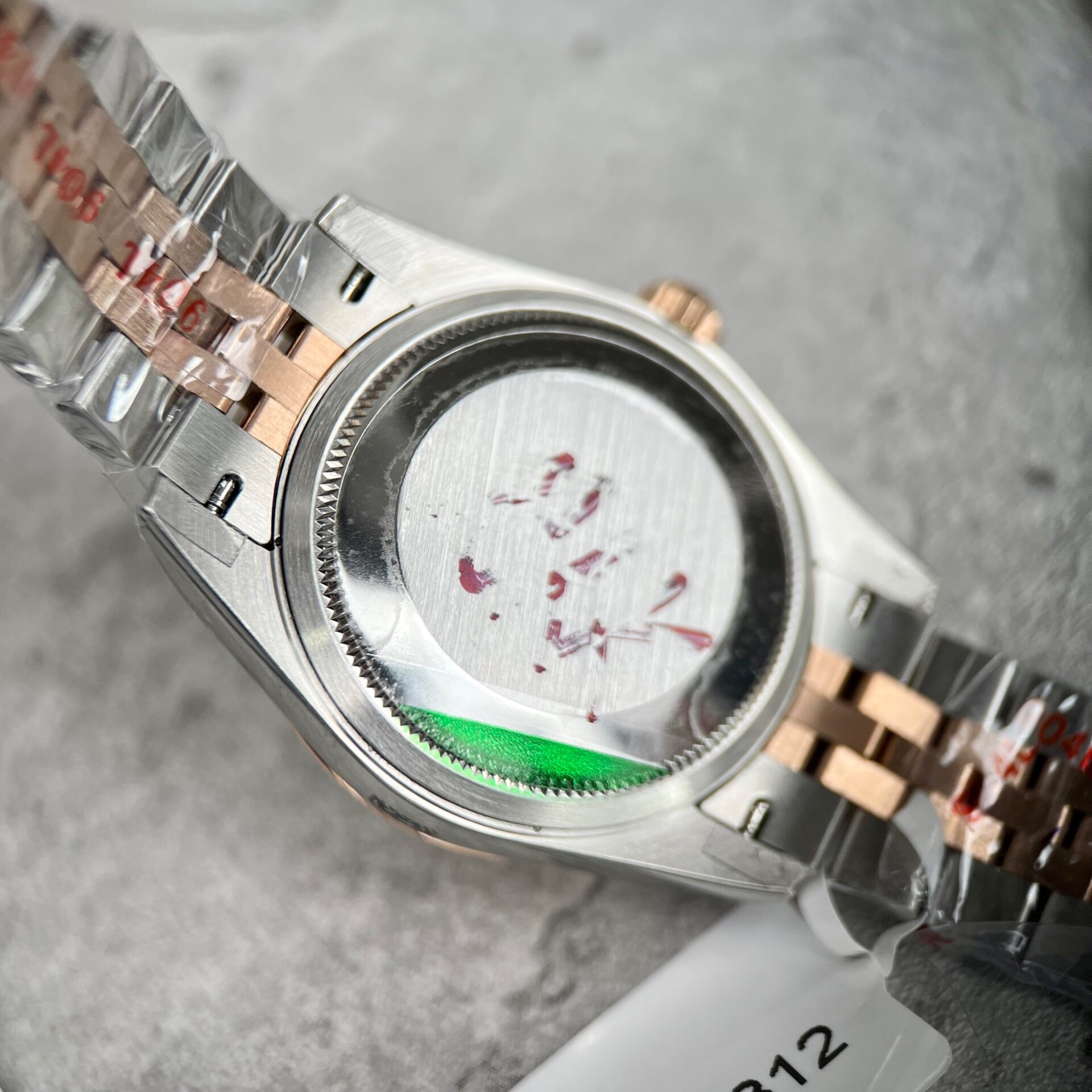 Rolex DateJust Super Clone Watch Gold Wrapped Chocolate Dial GM 31mm - Image 7