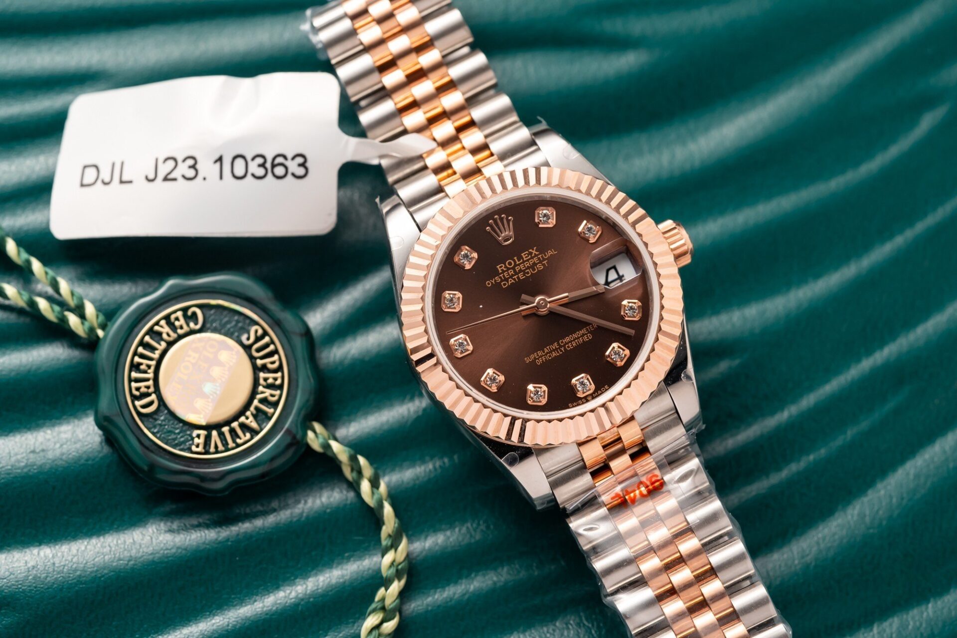 Rolex Super Clone DateJust Gold Wrapped Chocolate Dial 31mm - Image 2