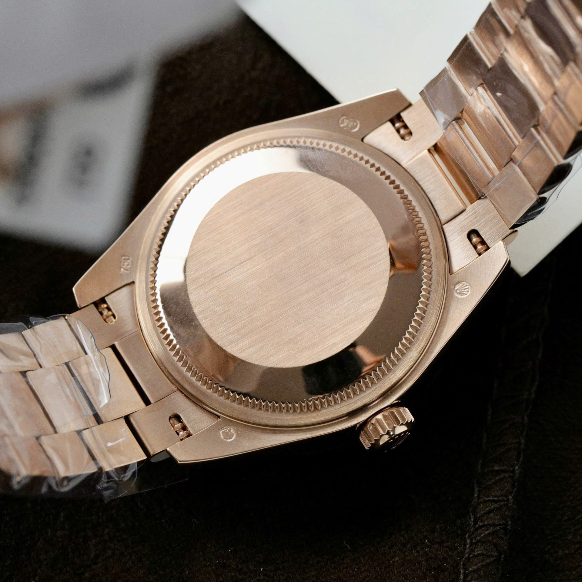 Rolex DateJust Women Custom Gold Wrapped + Ruby Baguette + Diamonds Moissanite 31mm Super Clone - Image 9
