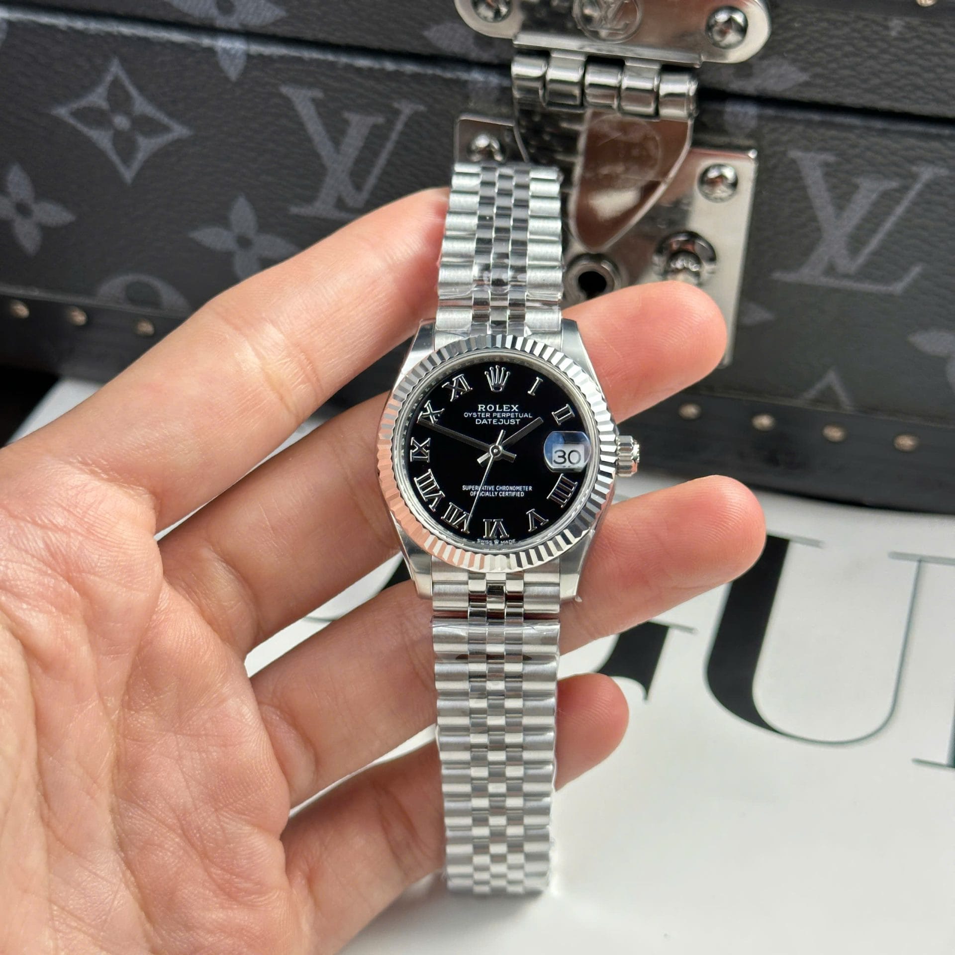 Rolex DateJust Replica 11 Watch Dial Black Jubilee Strap THB Factory 31mm