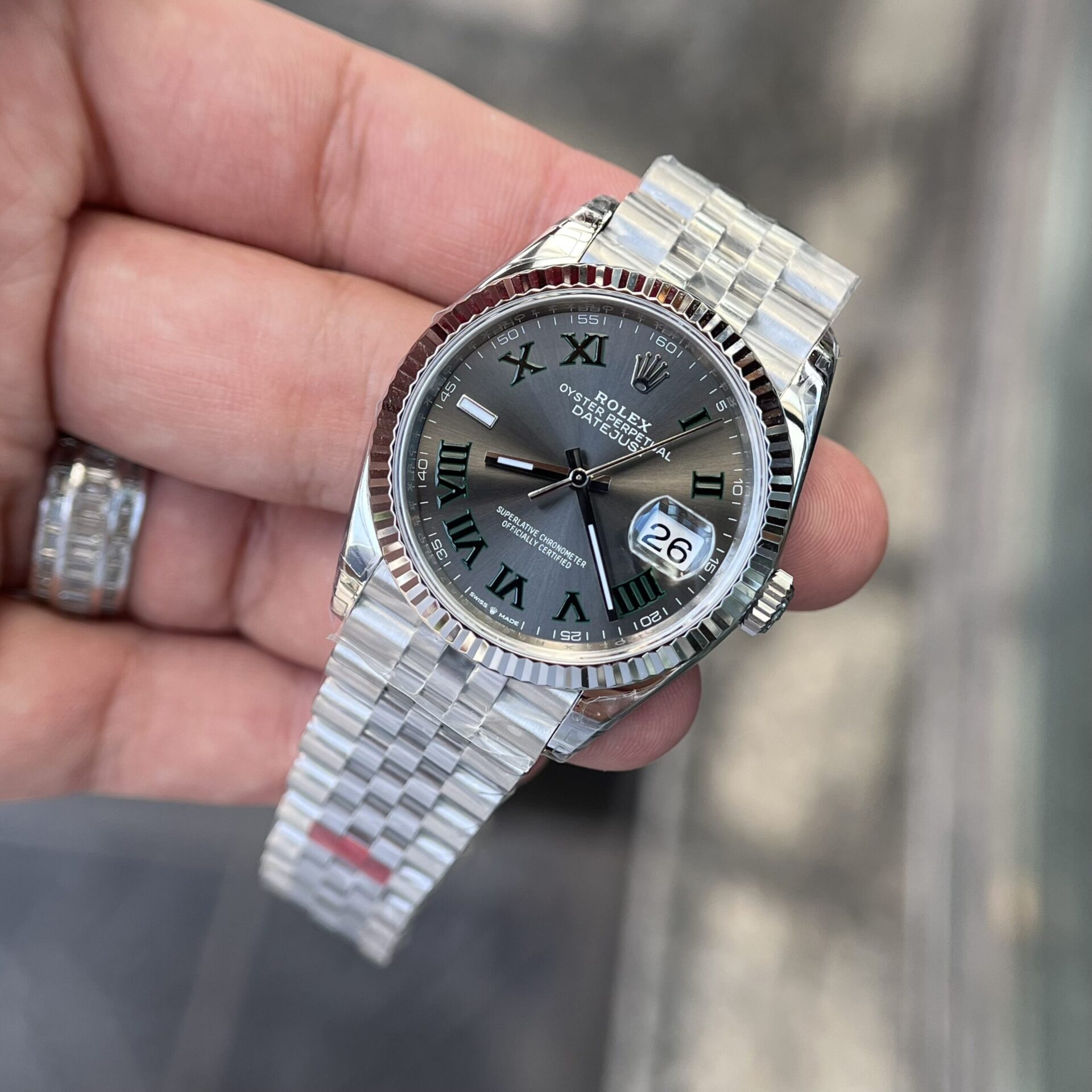 Rolex Datejust 126234 Wimbledon Dial Super Clone Watch VS Factory 36mm - Image 3