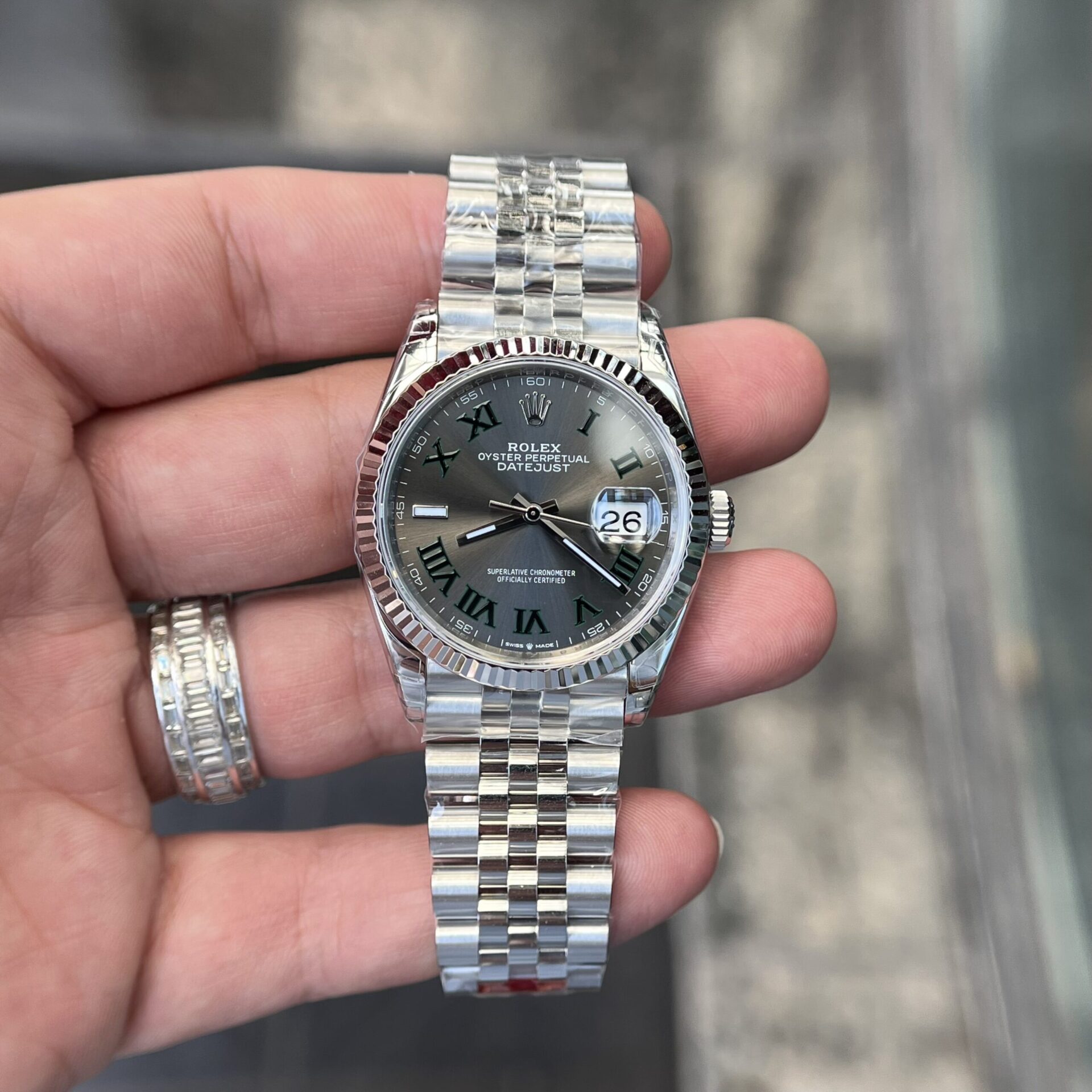 Rolex Datejust 126234 Wimbledon Dial Super Clone Watch VS Factory 36mm