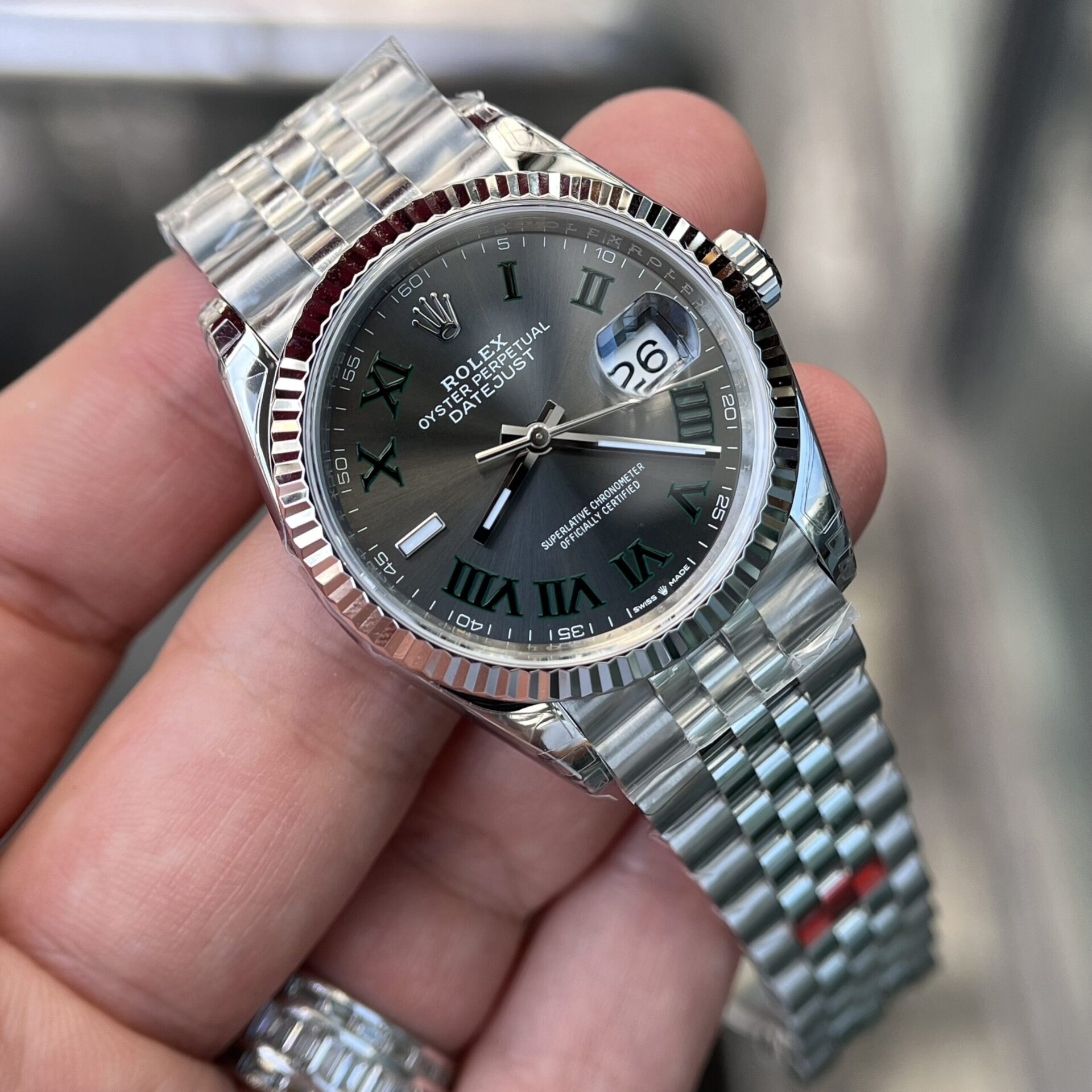 Rolex Datejust 126234 Wimbledon Dial Super Clone Watch VS Factory 36mm - Image 2