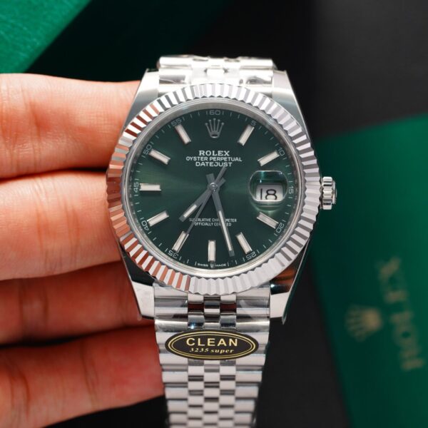 Dong Ho Rolex Datejust 126334 Rep 11 Mat Xanh La Clean 41mm 1 1