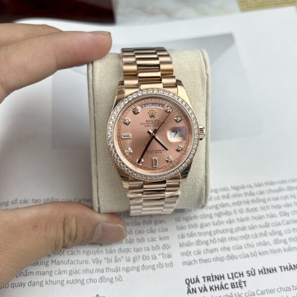 Dong Ho Rolex Datejust Mat So Hong Dinh Da EW Factory 31mm 8 scaled 1