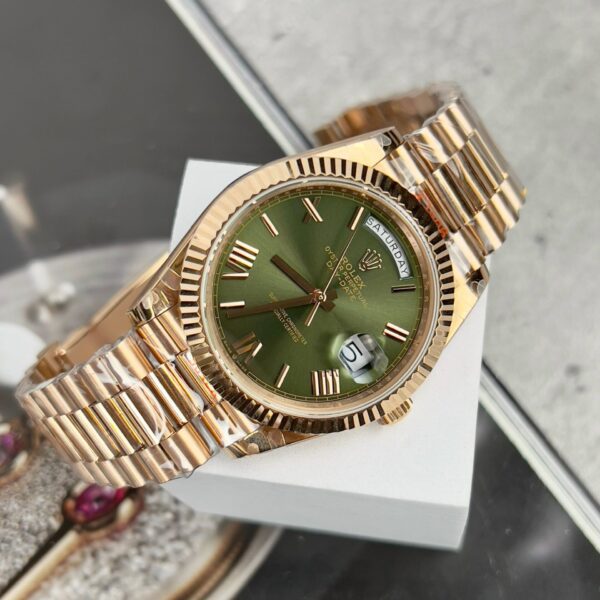 Dong Ho Rolex Day Date 228235 Mat Xanh La Cay Nha May GM 3 1