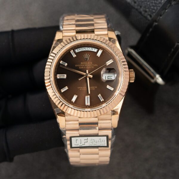 Dong Ho Rolex Day Date 228235 Replica 11 Mat Chocolate Trong Luong 185gram Nha May QF 40mm 6 1