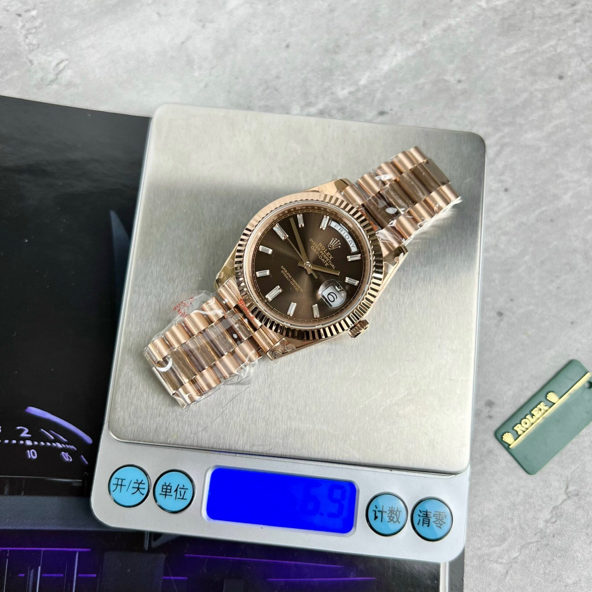 Rolex Day-Date 228235 Super Clone Watch Chocolate Dial GM Factory 40mm
