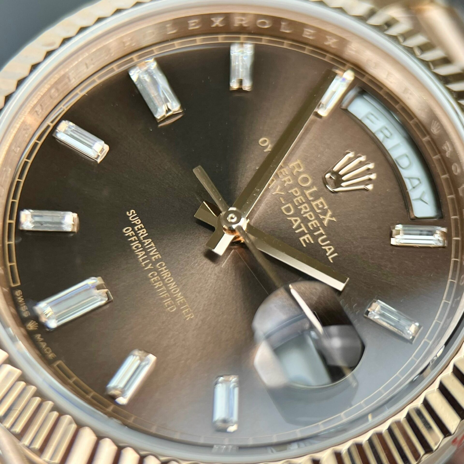 Rolex Day-Date 228235 Super Clone Watch Chocolate Dial GM Factory 40mm - Image 8