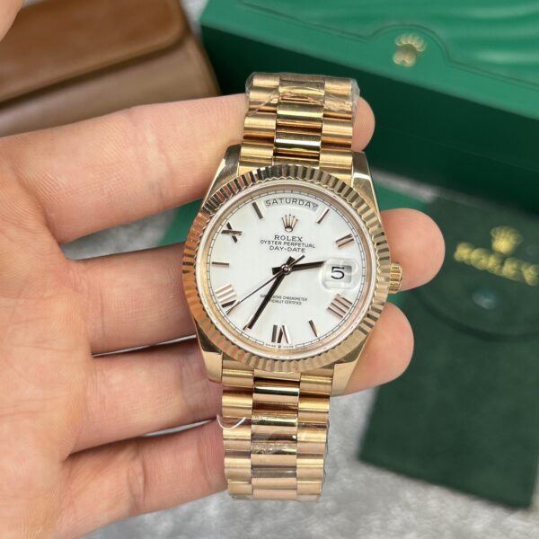 Dong Ho Rolex Day Date 228235 Rose Gold Rep 11 Mat Trang V2 GM Factory 40mm 4 1