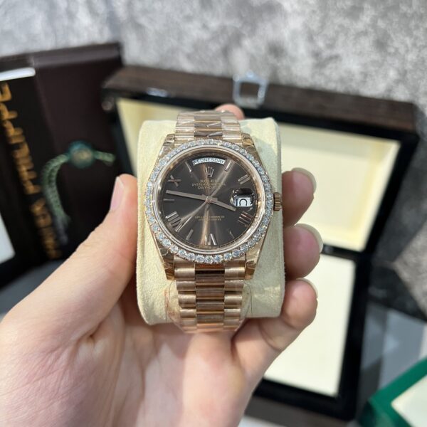 Dong Ho Rolex Day Date 228235 Tinh Chinh Do Moissanite 40mm 3 1