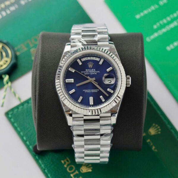 Dong Ho Rolex Day Date 228236 Mat Xanh Blue Trong Luong 178gram GM Factory 40mm 2 1