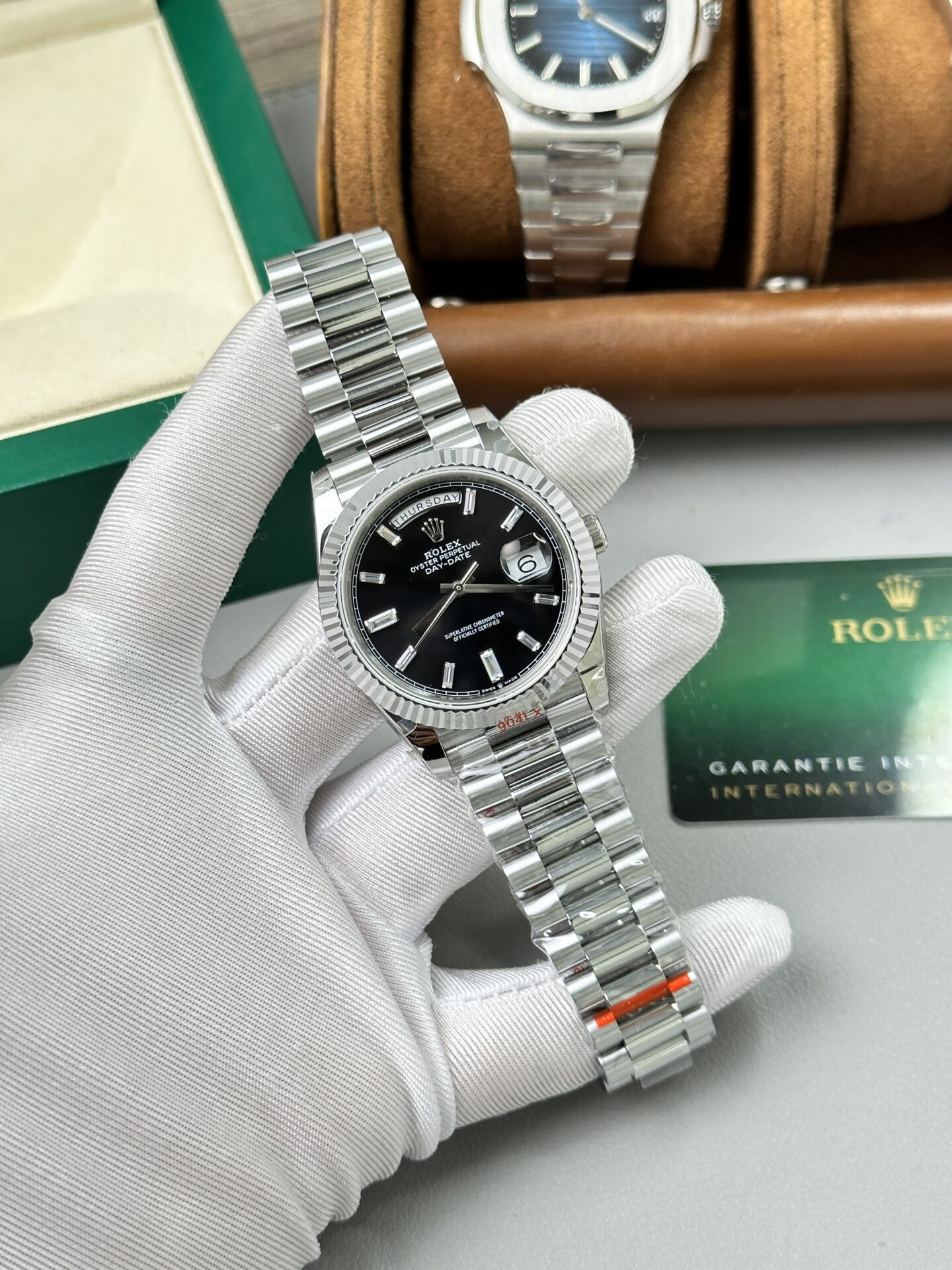 Rolex Day-Date 228236 Super Clone Weight 167gr Black Dial GM Factory 40mm - Image 2