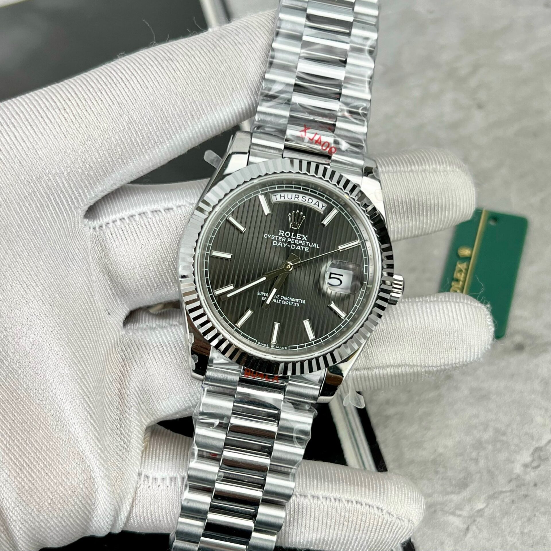 Rolex Day-Date 228236 Super Clone 11 Watch Grey Dial GM Factory 40mm - Image 3