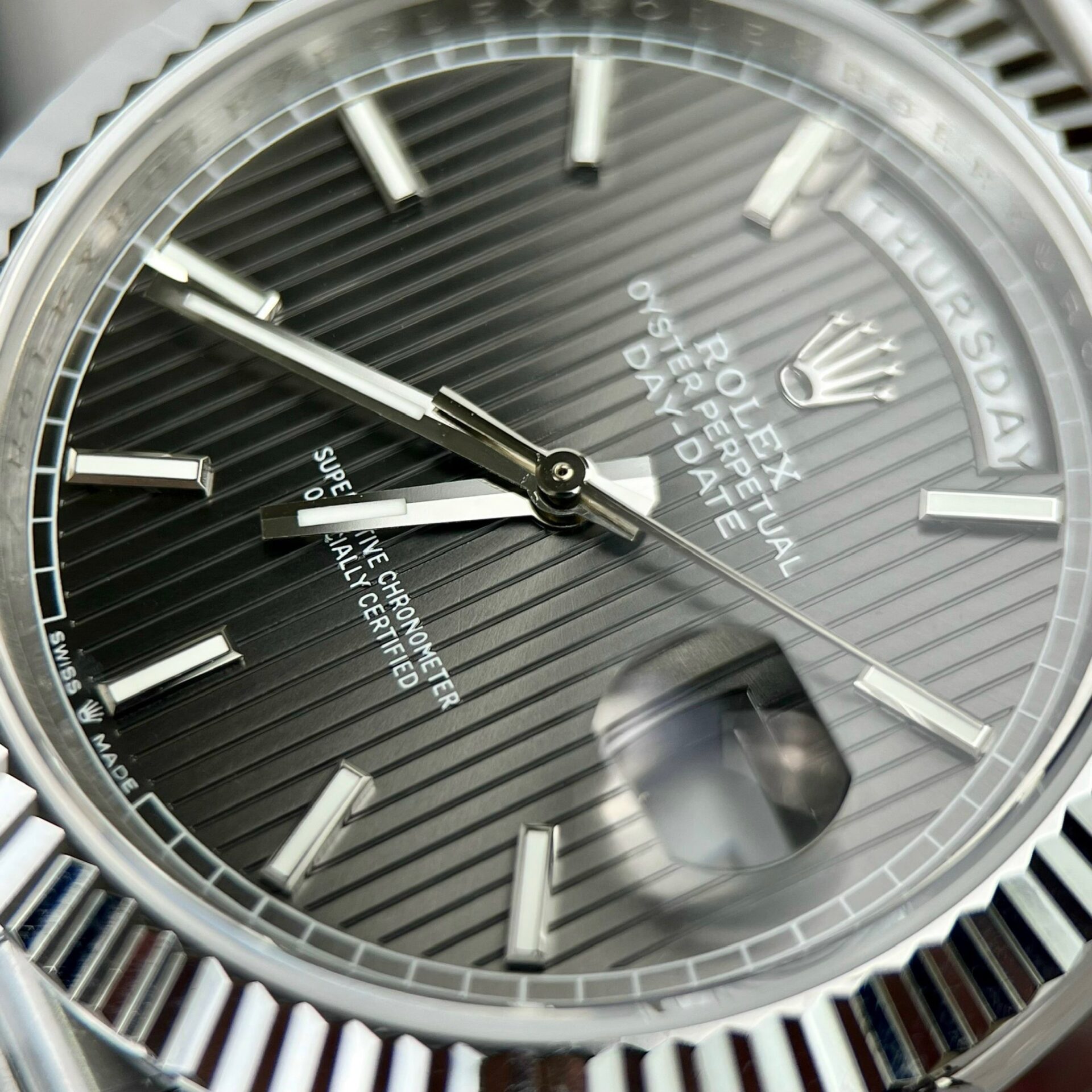 Rolex Day-Date 228236 Super Clone 11 Watch Grey Dial GM Factory 40mm - Image 4