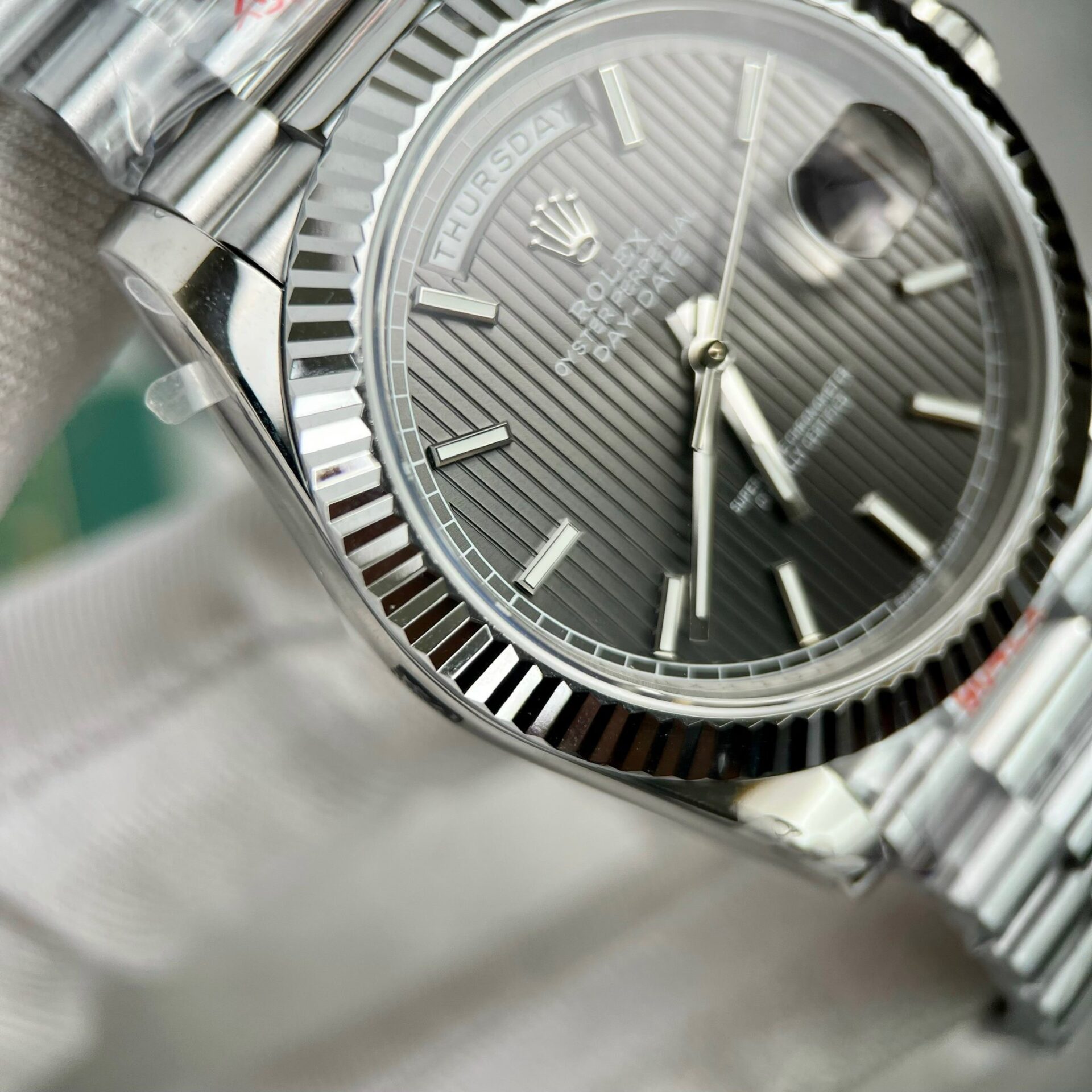 Rolex Day-Date 228236 Super Clone 11 Watch Grey Dial GM Factory 40mm - Image 5