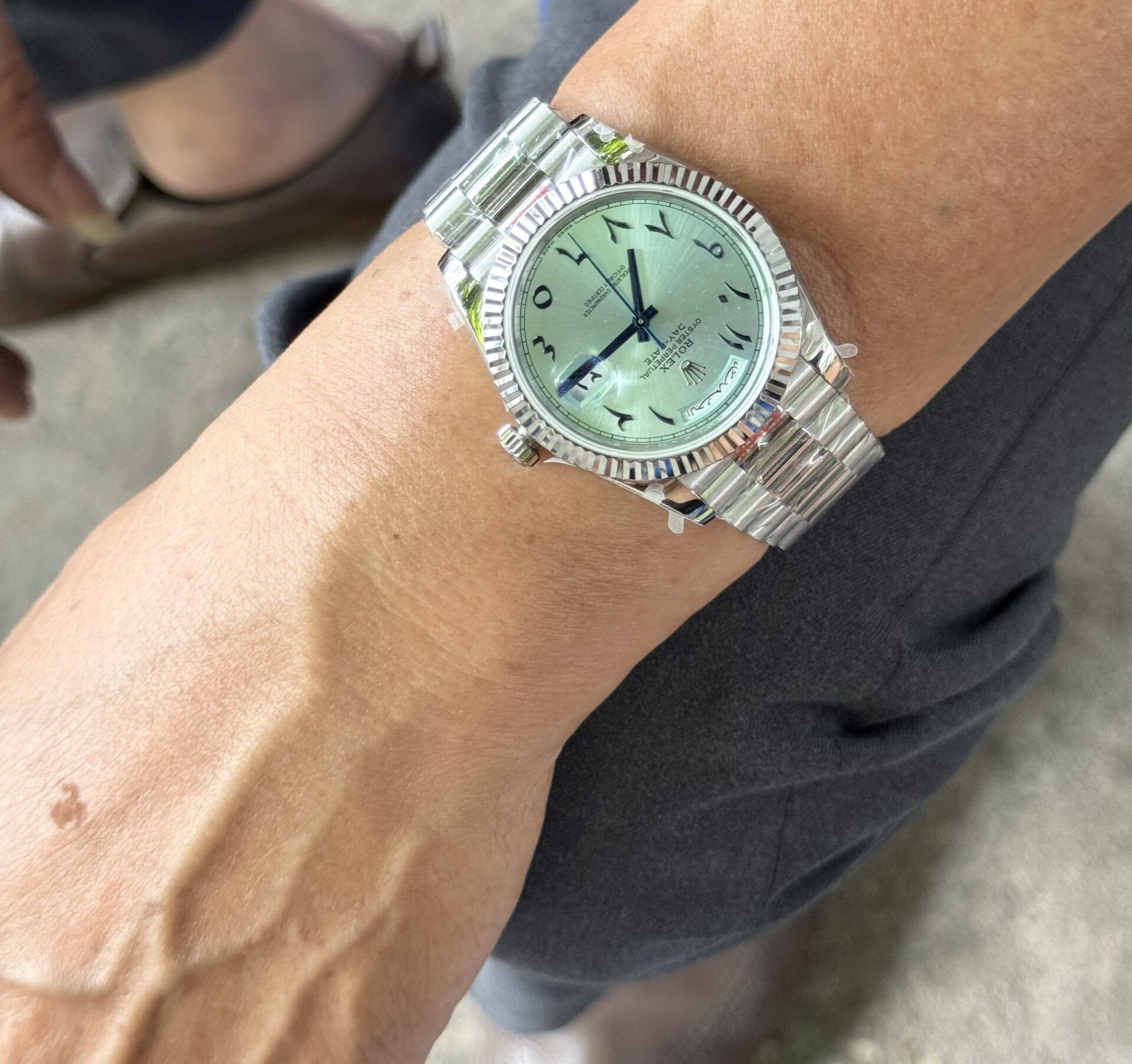 Rolex Day-Date Super Clone Watch Blue Dial Arabic Markers GM V2 40mm - Image 6