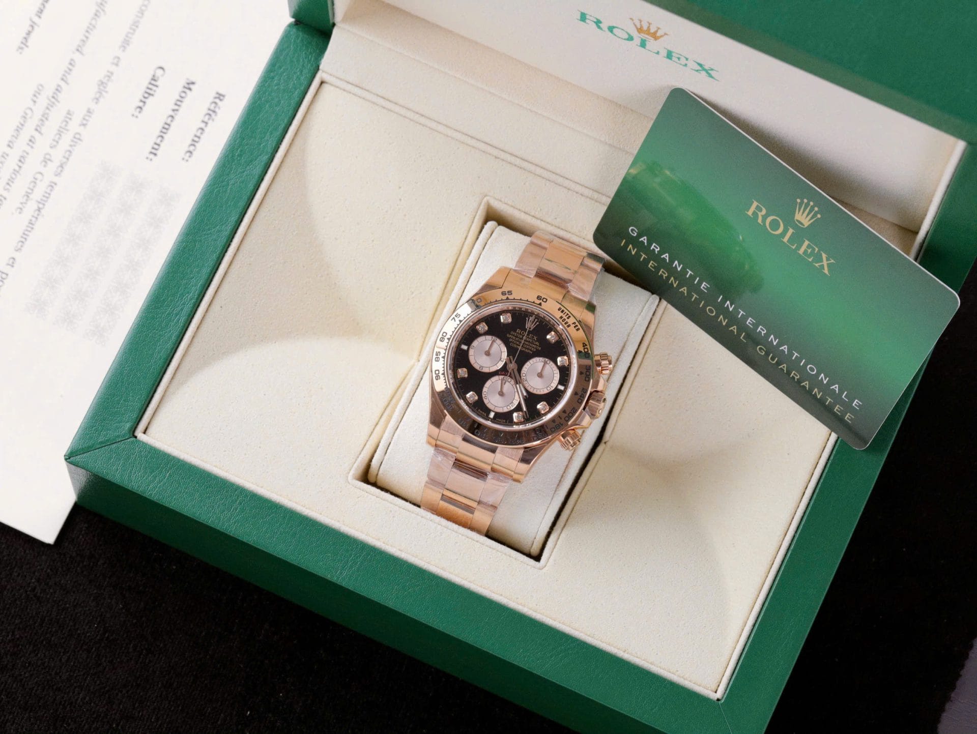 Rolex Daytona 126505 Rose Gold Super Clone Watch Black Dial 40mm - Image 2