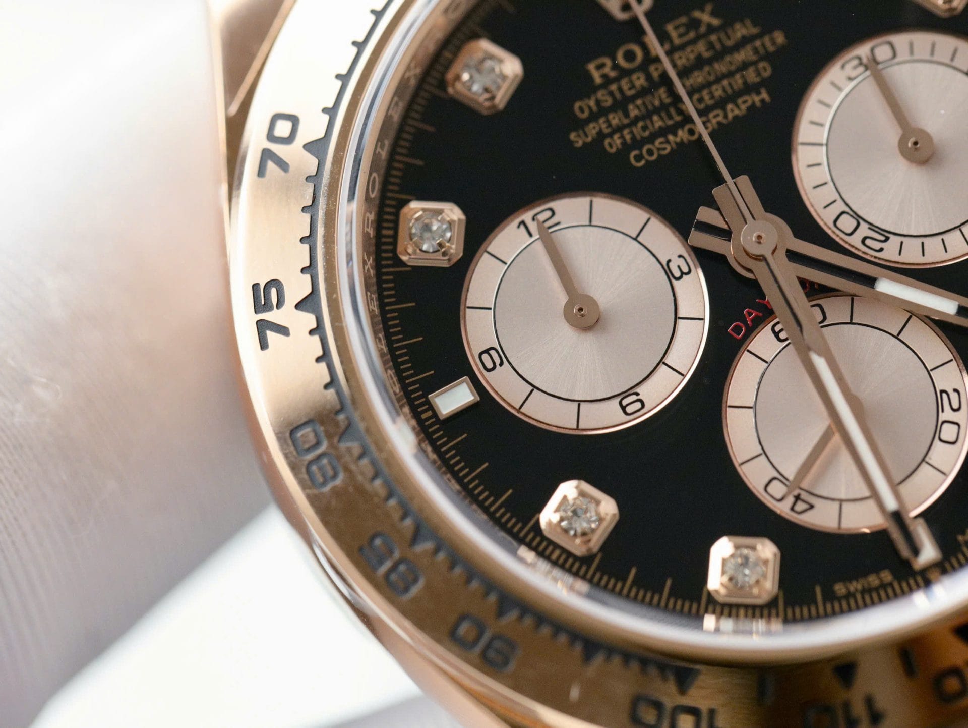 Rolex Daytona 126505 Rose Gold Super Clone Watch Black Dial 40mm - Image 6
