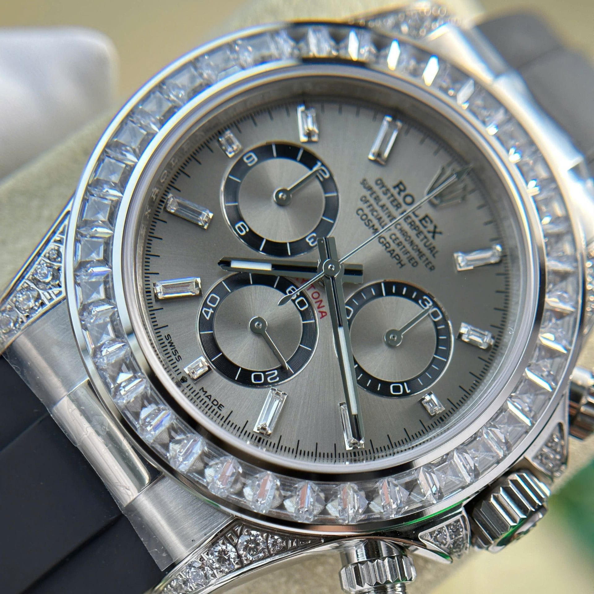 Rolex Daytona 126539TBR Super Clone Watch Dial Gray Sundust 40mm - Image 3
