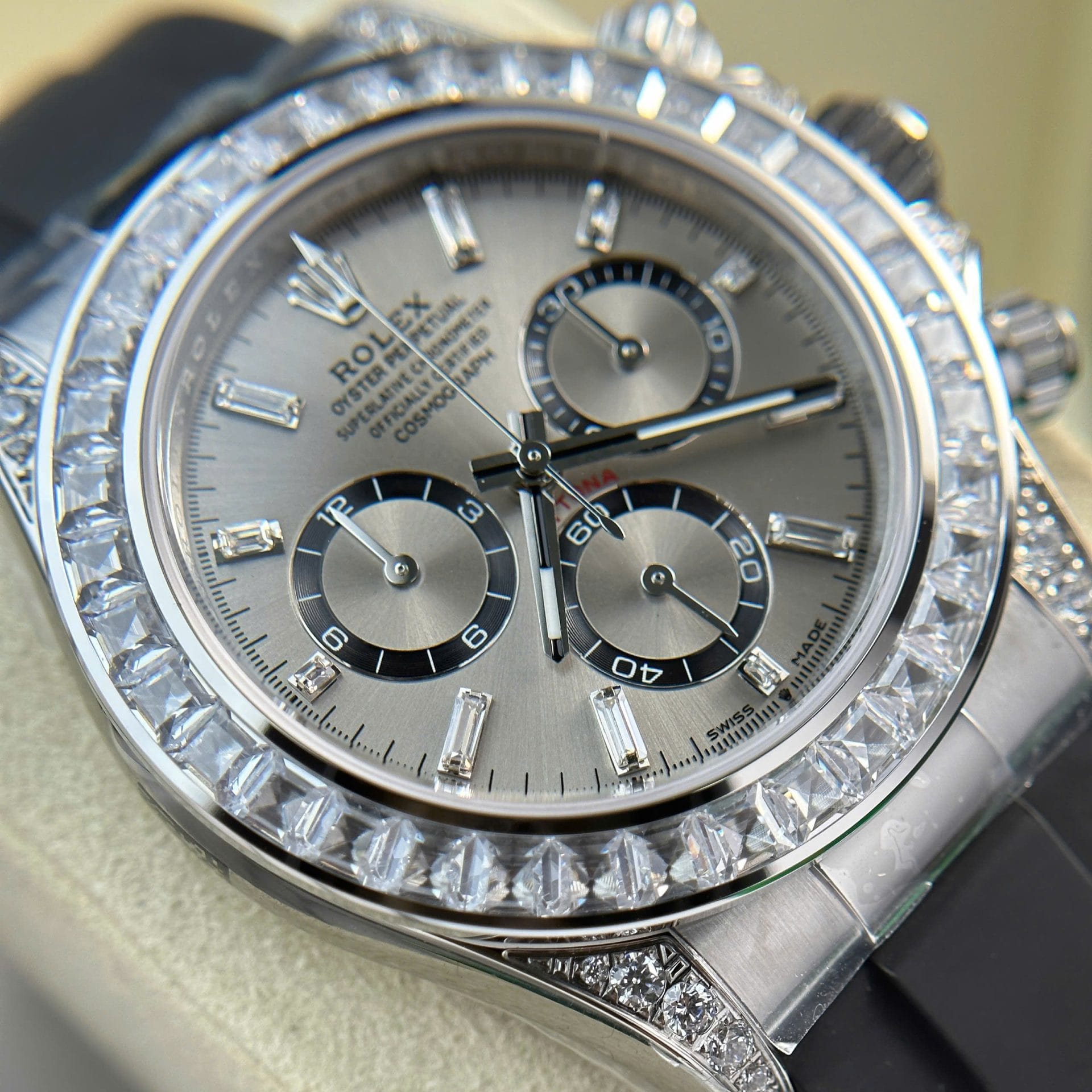 Rolex Daytona 126539TBR Super Clone Watch Dial Gray Sundust 40mm - Image 4