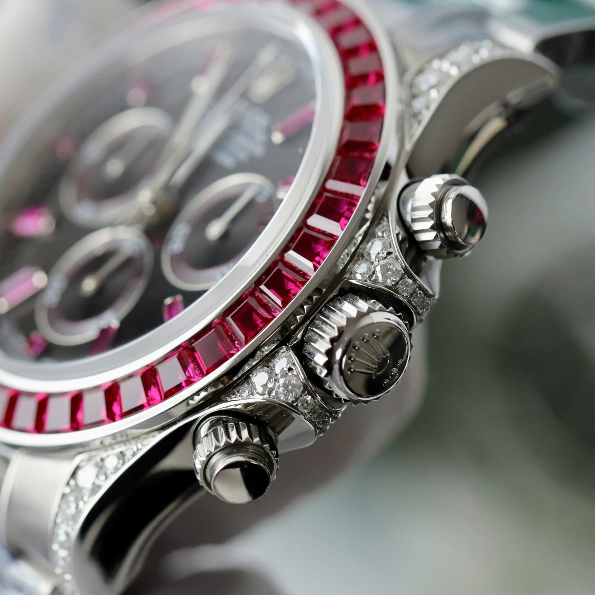 Rolex Super Clone Daytona 126599TRU Custom Ruby Red Baguette 40mm - Image 8