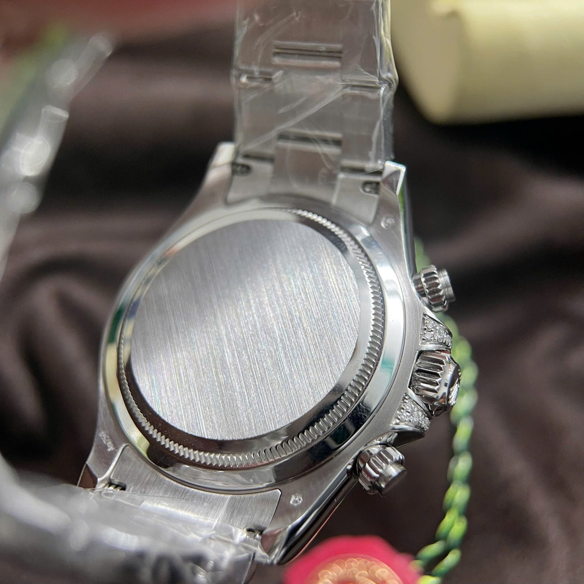 Rolex Daytona 126599TRU Super Clone Watch 18K Solid Gold + Natural Ruby + Natural Diamonds Custom 40mm - Image 10