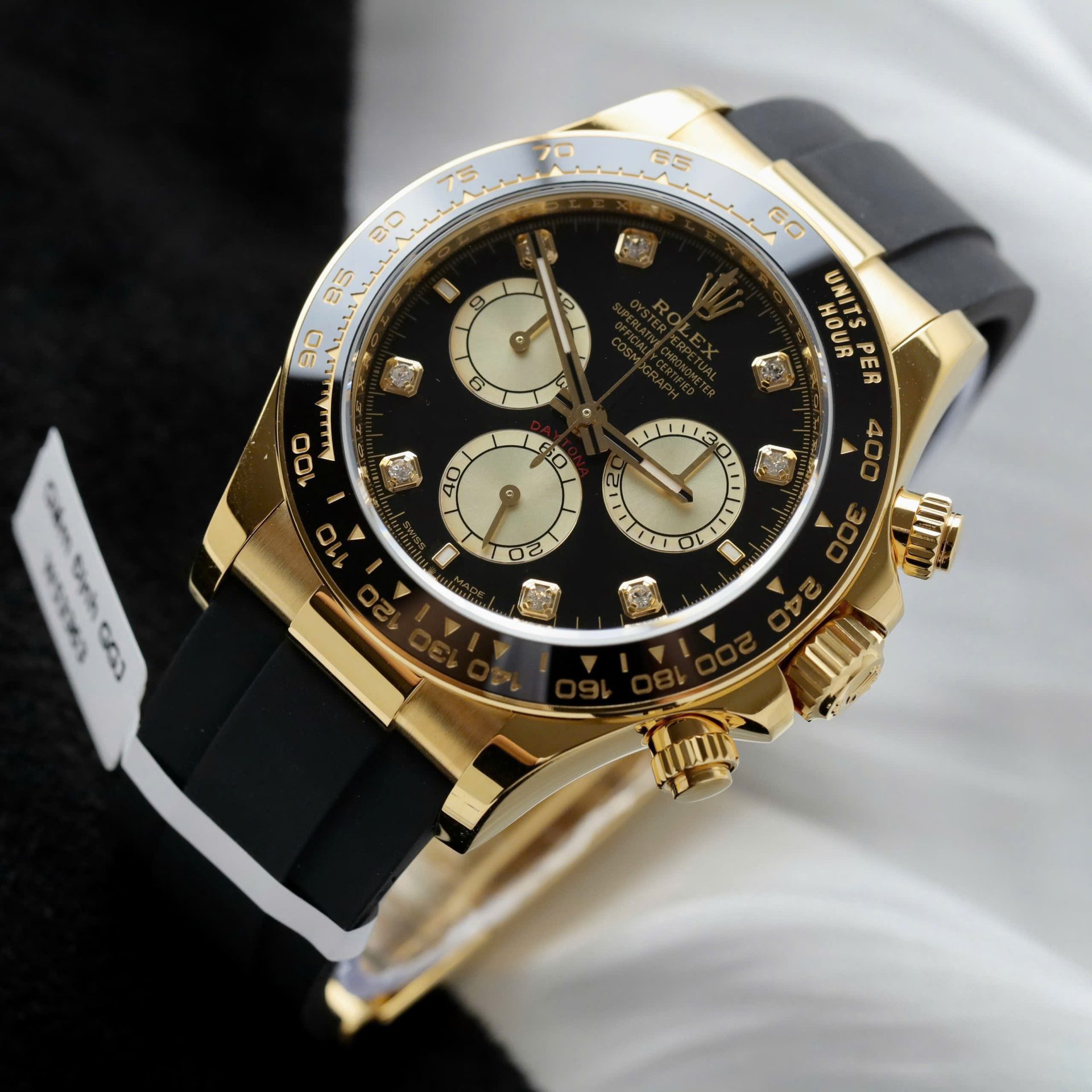 Rolex Daytona Super Clone Watch Custom 18K Gold Wrapped Movement Calibre 4131 40mm - Image 3