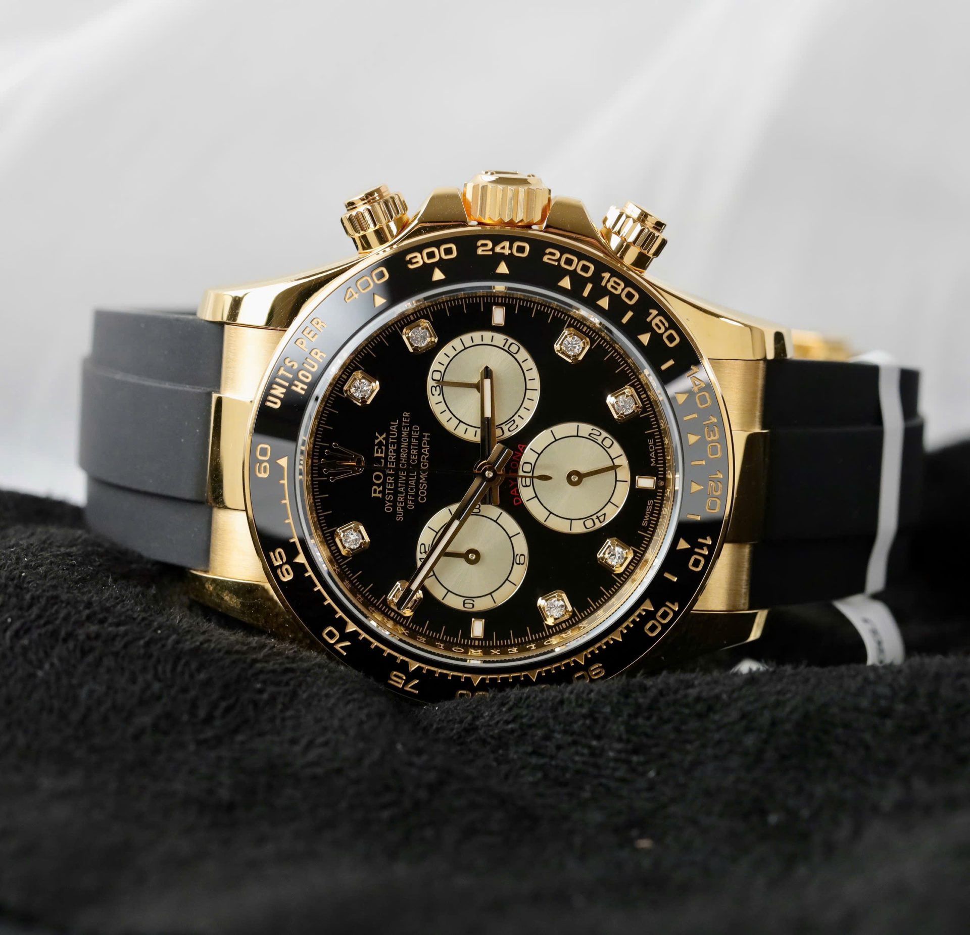 Rolex Daytona Super Clone Watch Custom 18K Gold Wrapped Movement Calibre 4131 40mm - Image 5
