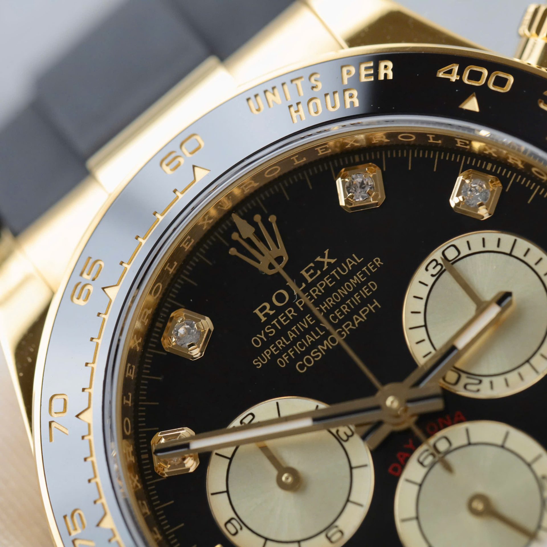 Rolex Daytona Super Clone Watch Custom 18K Gold Wrapped Movement Calibre 4131 40mm - Image 7
