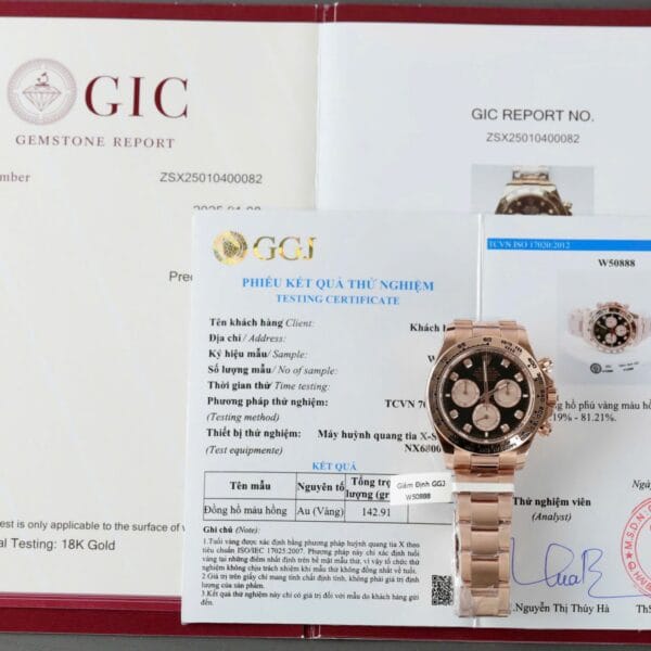 Dong Ho Rolex Daytona Che Tac Boc Vang That Bo Chuyen Dong Calibre 4131 40mm 7 1